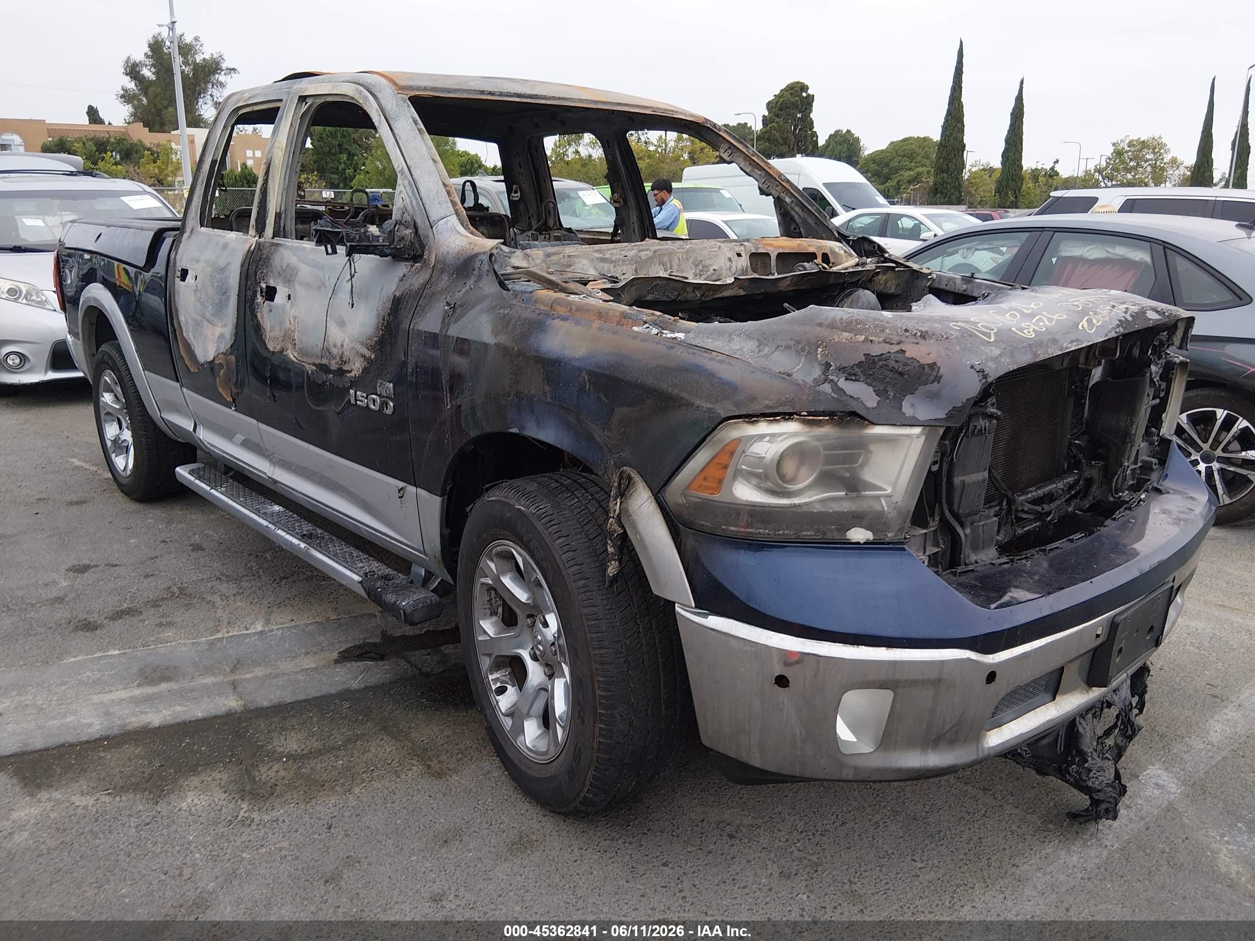 2013 Ram 1500 Laramie Black vin: 1C6RR6JT7DS542030