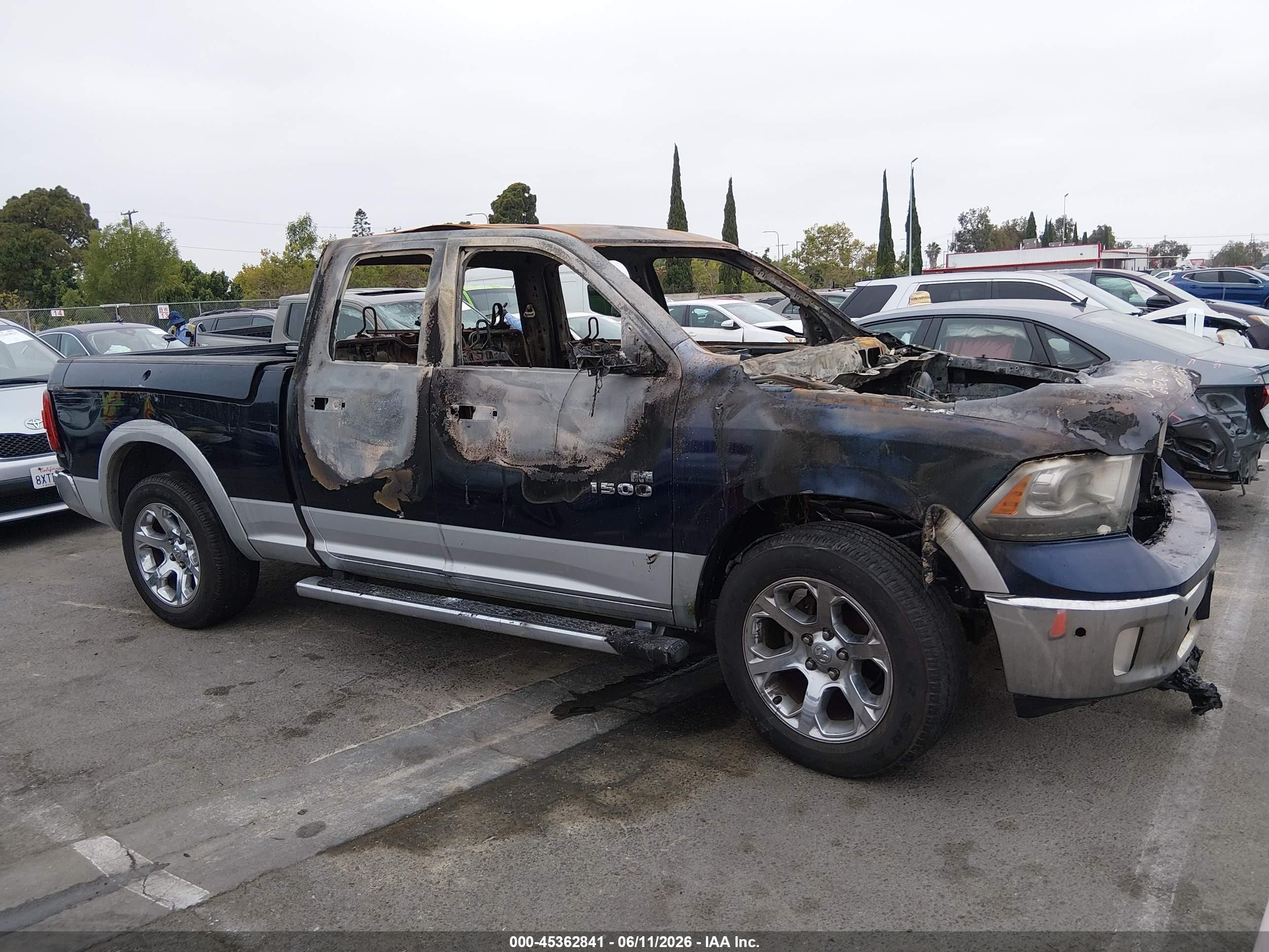 2013 Ram 1500 Laramie Black vin: 1C6RR6JT7DS542030