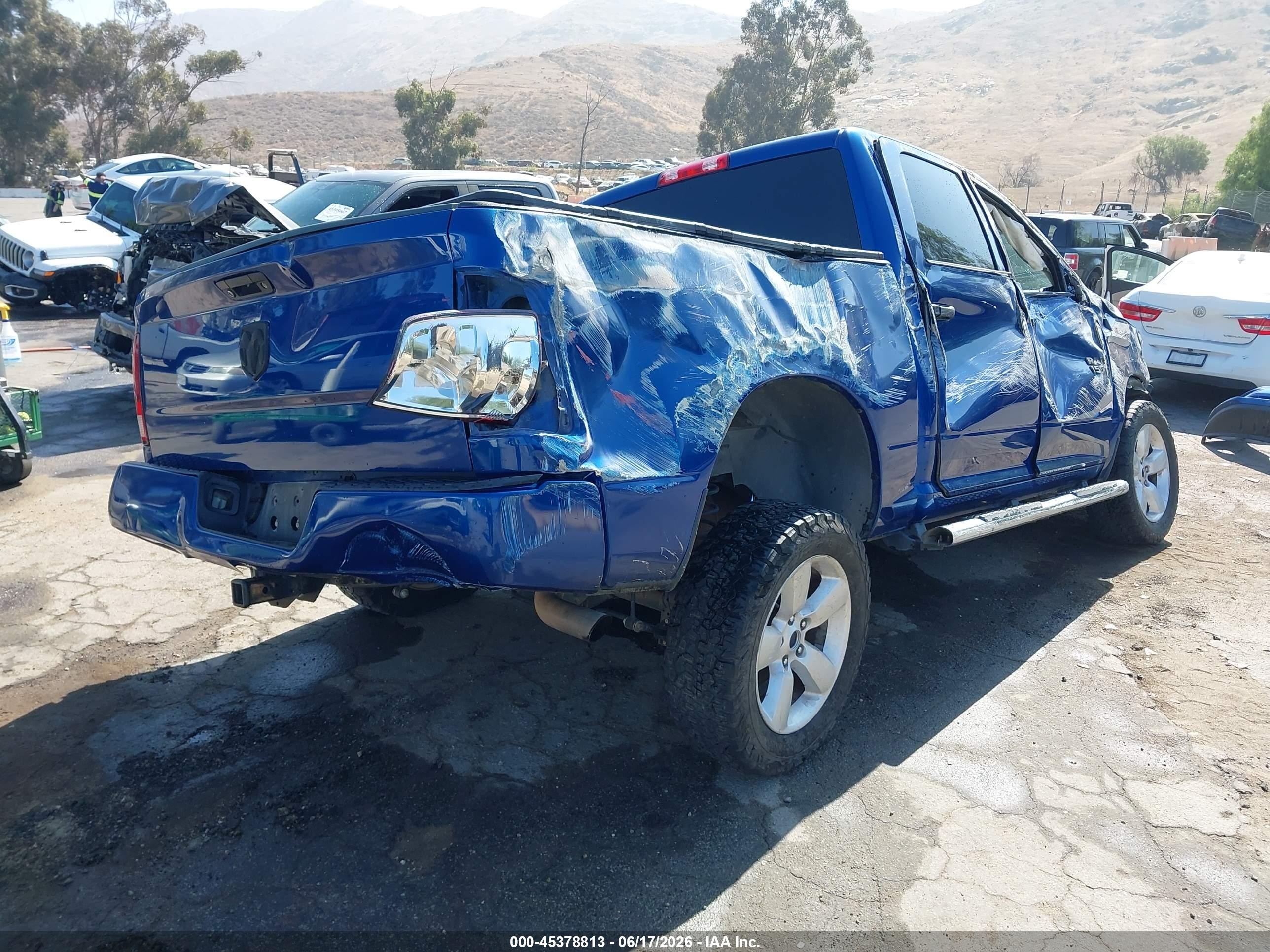 2015 Ram 1500 Express Blue vin: 1C6RR6KG4FS501214