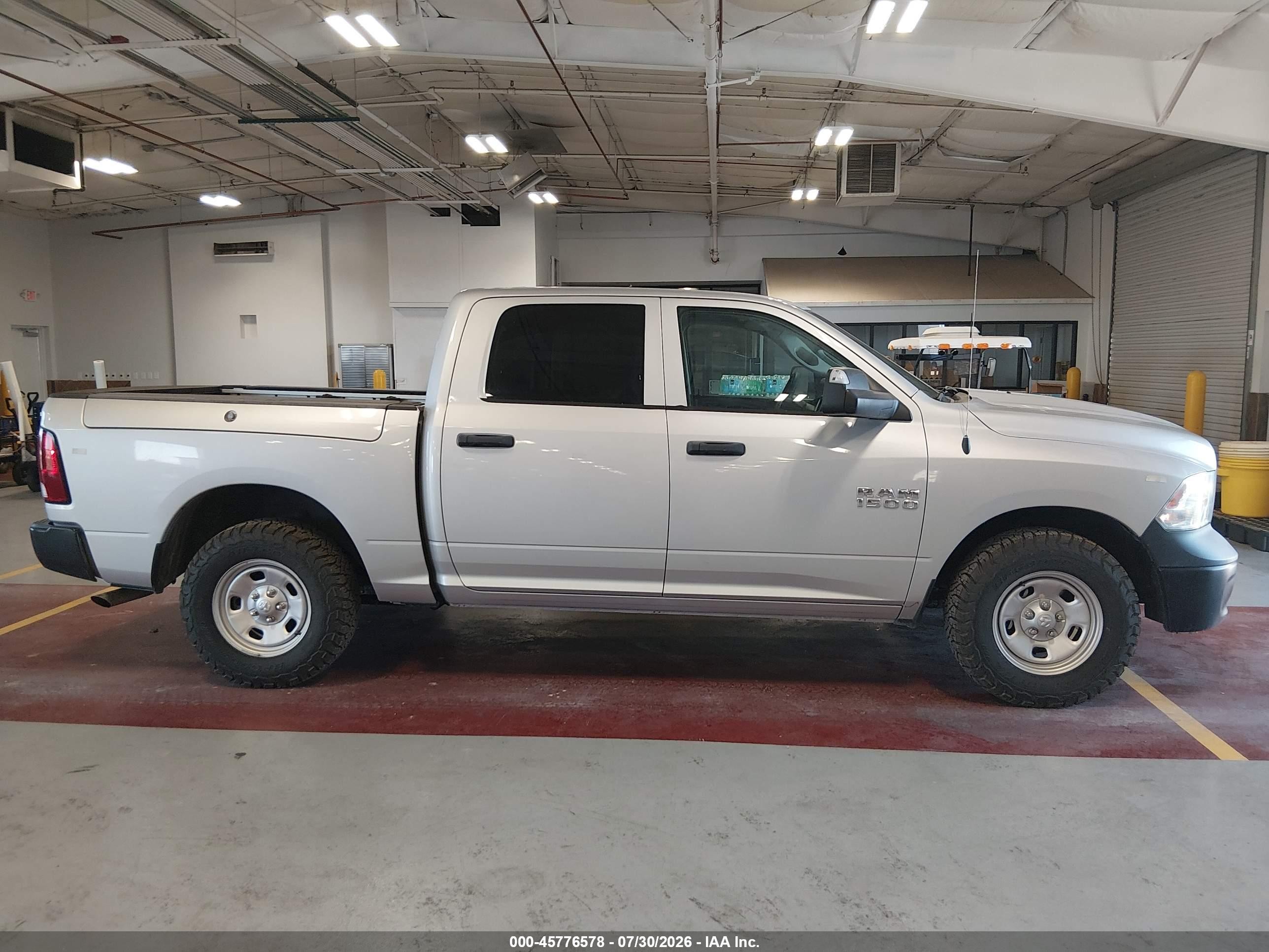 2018 Ram 1500 Tradesman  4x2 5'7 Box Silver vin: 1C6RR6KG6JS296522