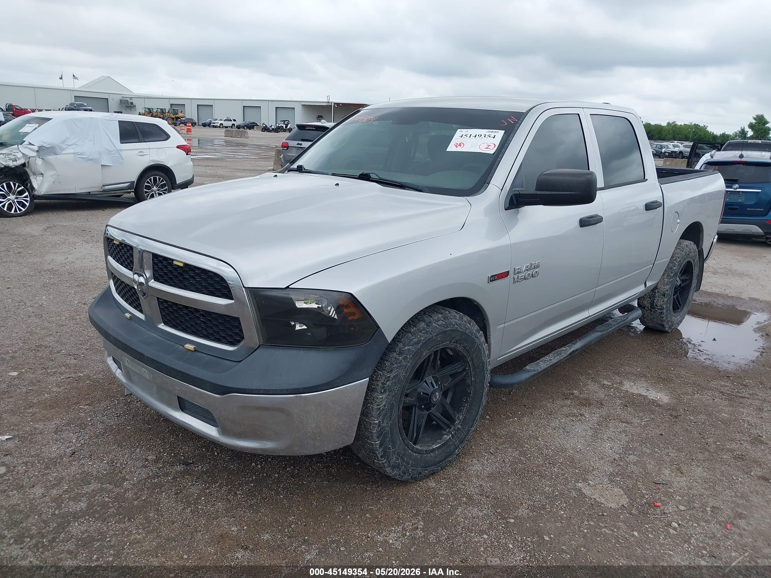 2014 Ram 1500 Tradesman Silver vin: 1C6RR6KMXES474797