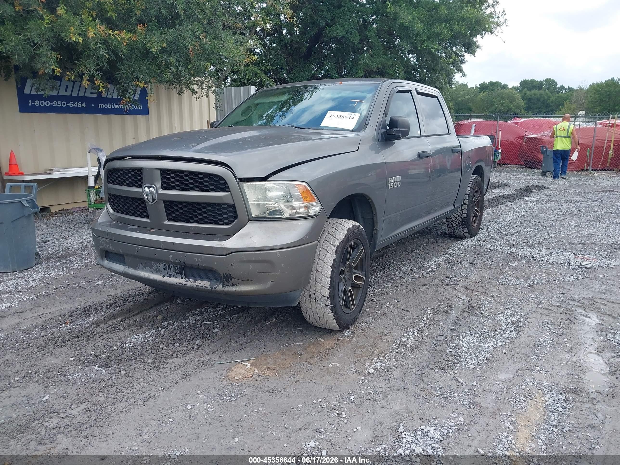 2013 Ram 1500 Tradesman Gray vin: 1C6RR6KPXDS632421