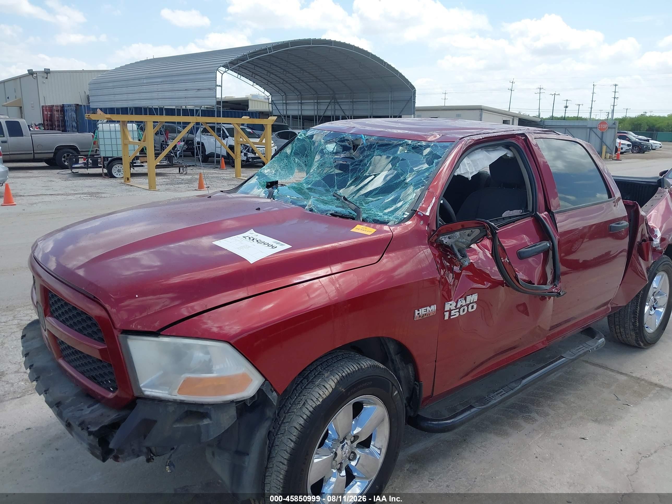 2014 Ram 1500 Express Красный vin: 1C6RR6KT0ES101355