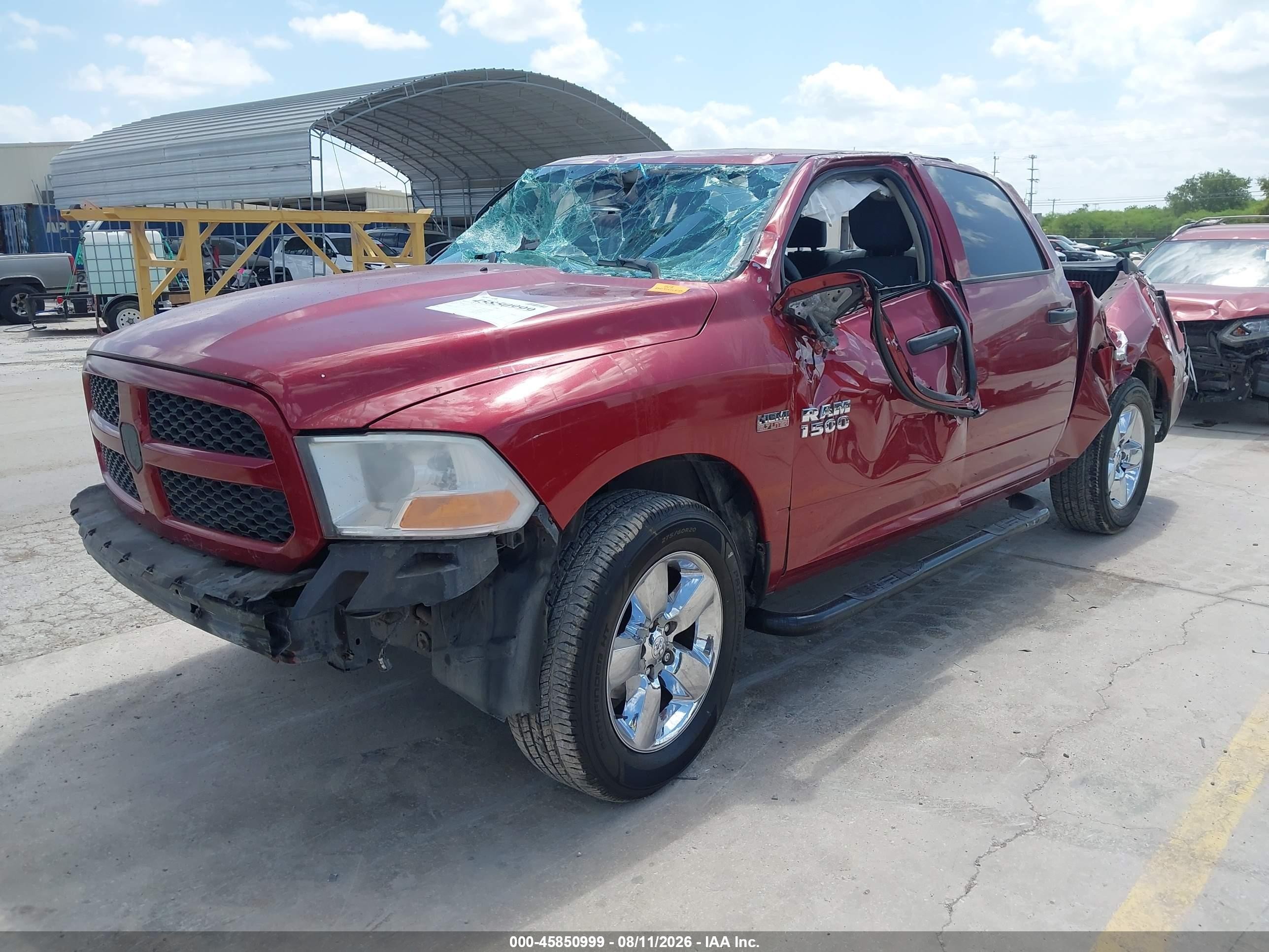 2014 Ram 1500 Express Красный vin: 1C6RR6KT0ES101355