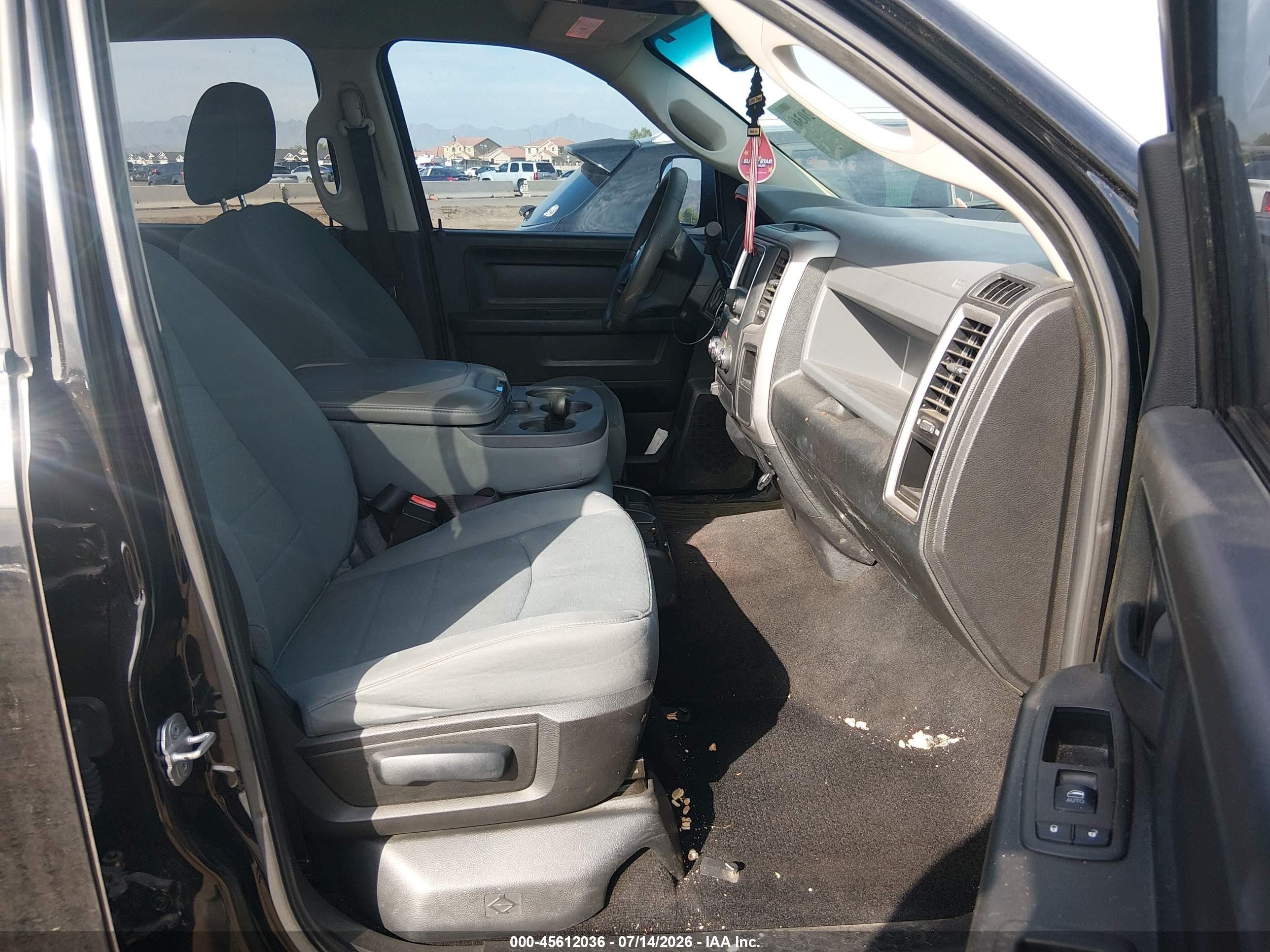 2014 Ram 1500 Express Gray vin: 1C6RR6KT0ES190067