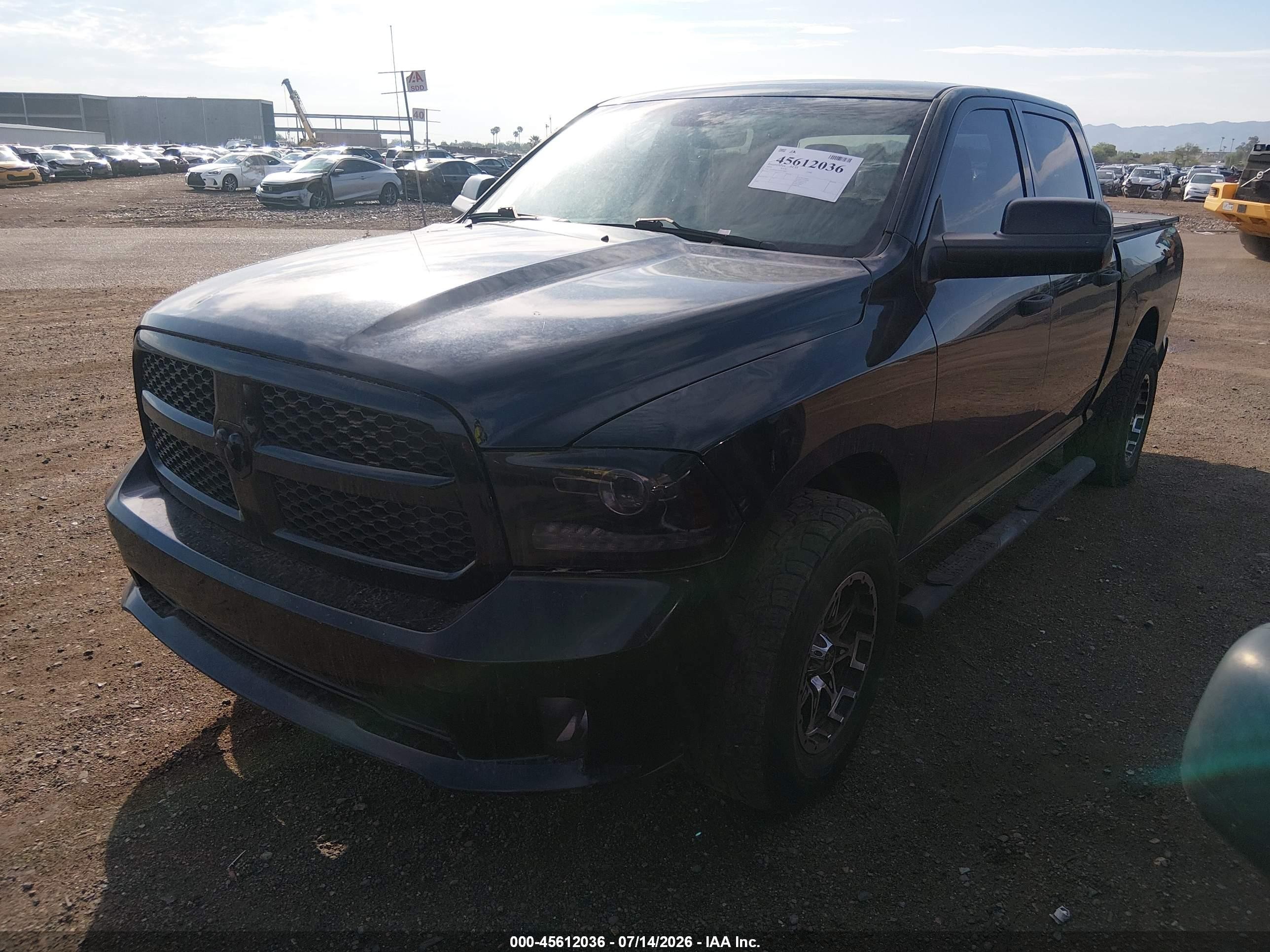2014 Ram 1500 Express Gray vin: 1C6RR6KT0ES190067