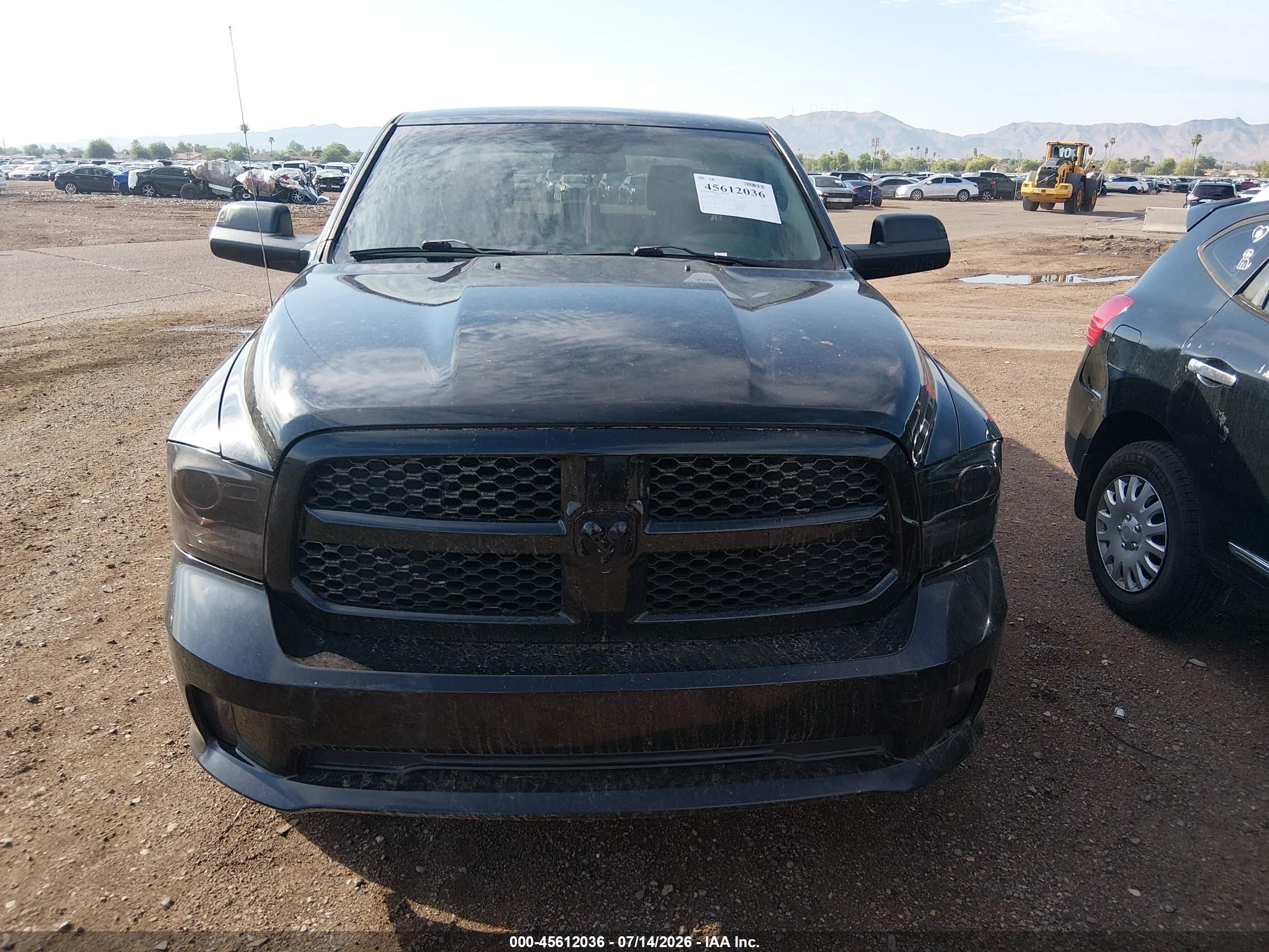 2014 Ram 1500 Express Gray vin: 1C6RR6KT0ES190067