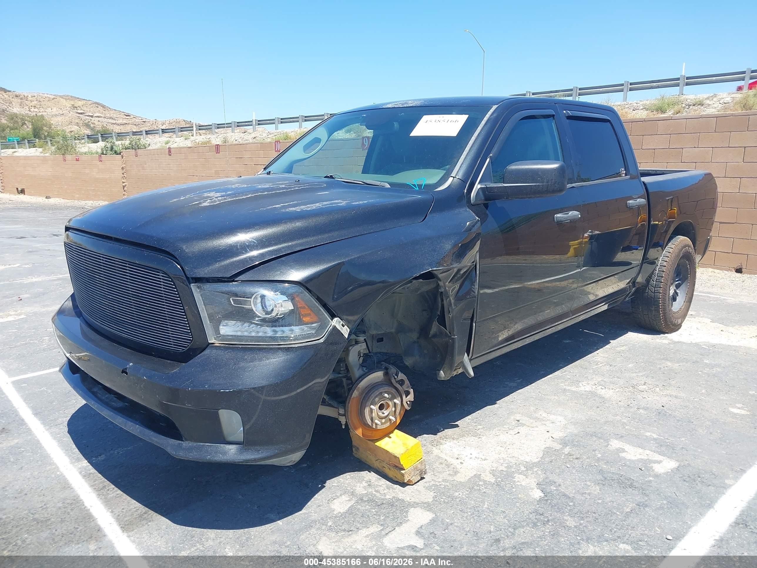 2015 Ram 1500 Express Черный vin: 1C6RR6KT0FS629432