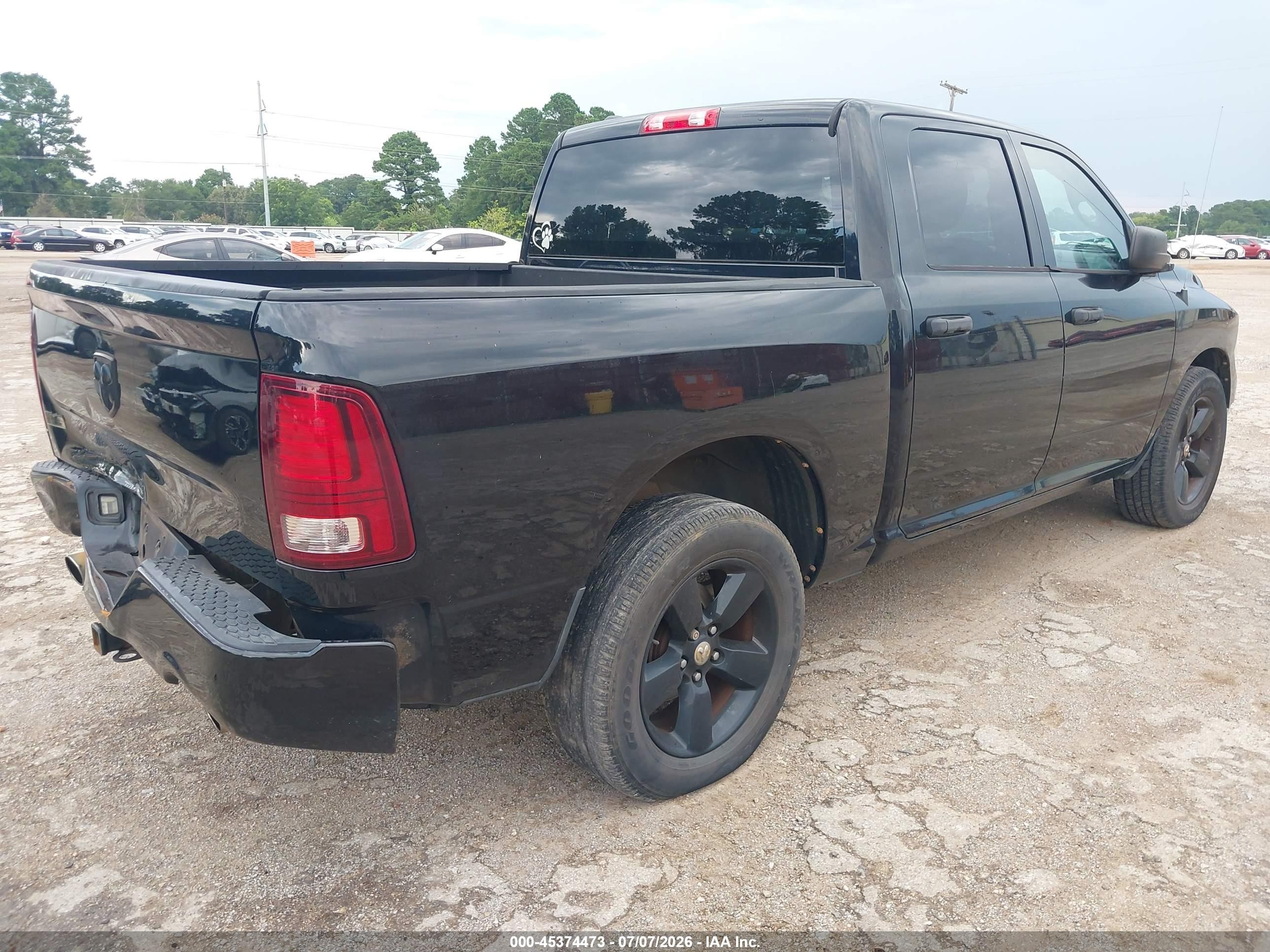 2014 Ram 1500 Express Черный vin: 1C6RR6KT1ES267898