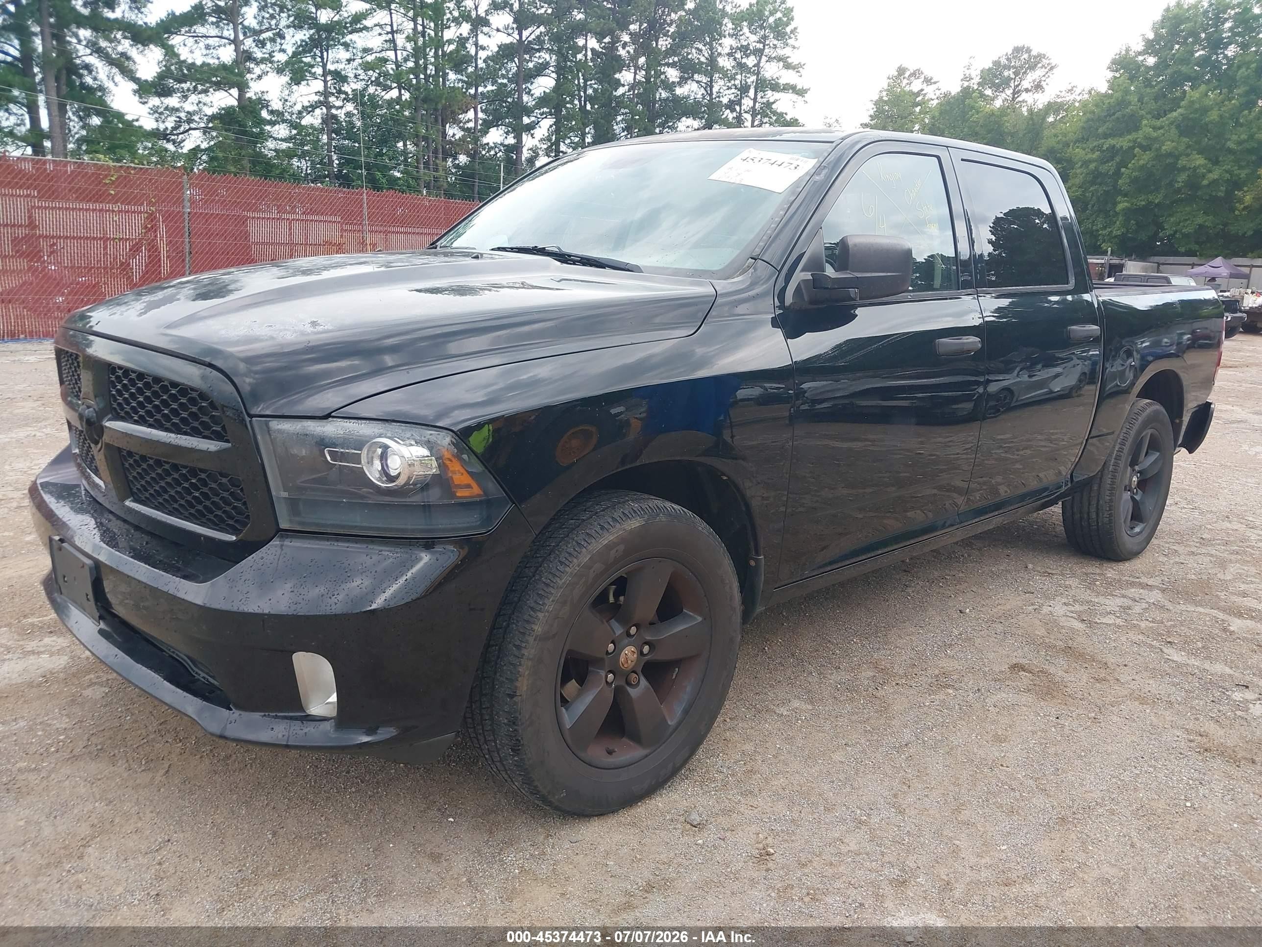 2014 Ram 1500 Express Черный vin: 1C6RR6KT1ES267898