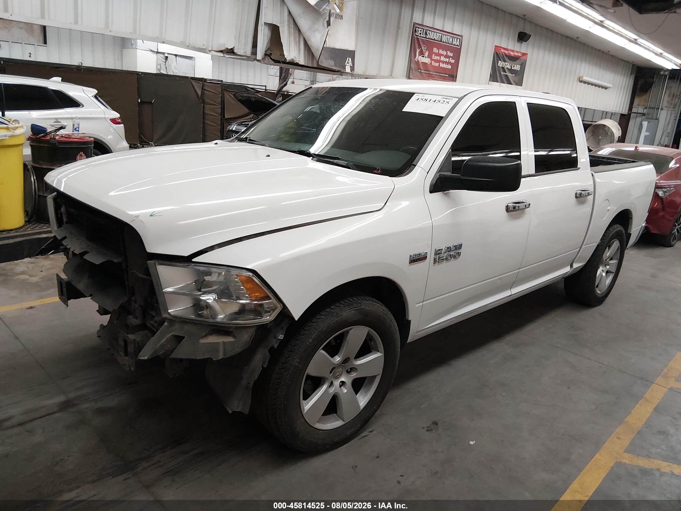 2015 Ram 1500 Tradesman White vin: 1C6RR6KT1FS605351