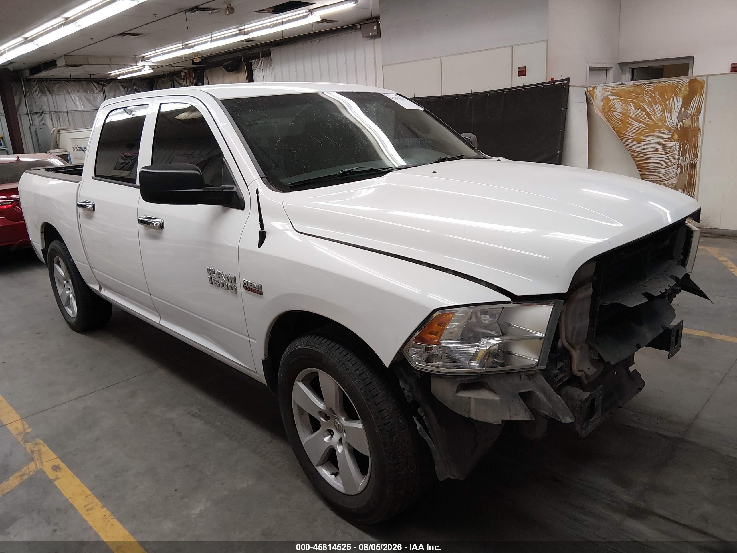 2015 Ram 1500 Tradesman White vin: 1C6RR6KT1FS605351
