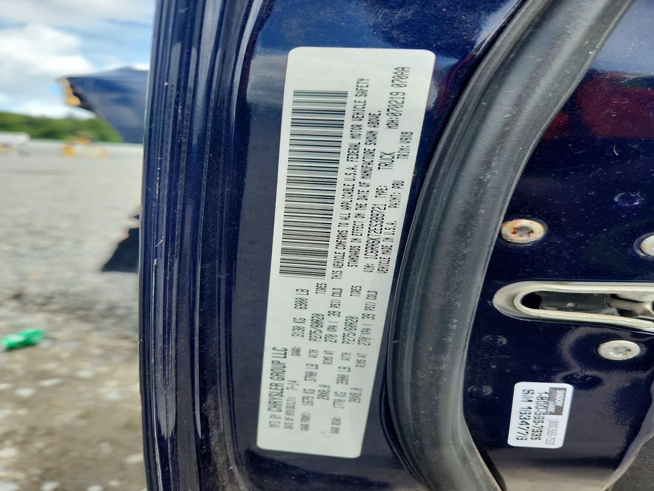 2014 Ram 1500 St Blue vin: 1C6RR6KT2ES389721