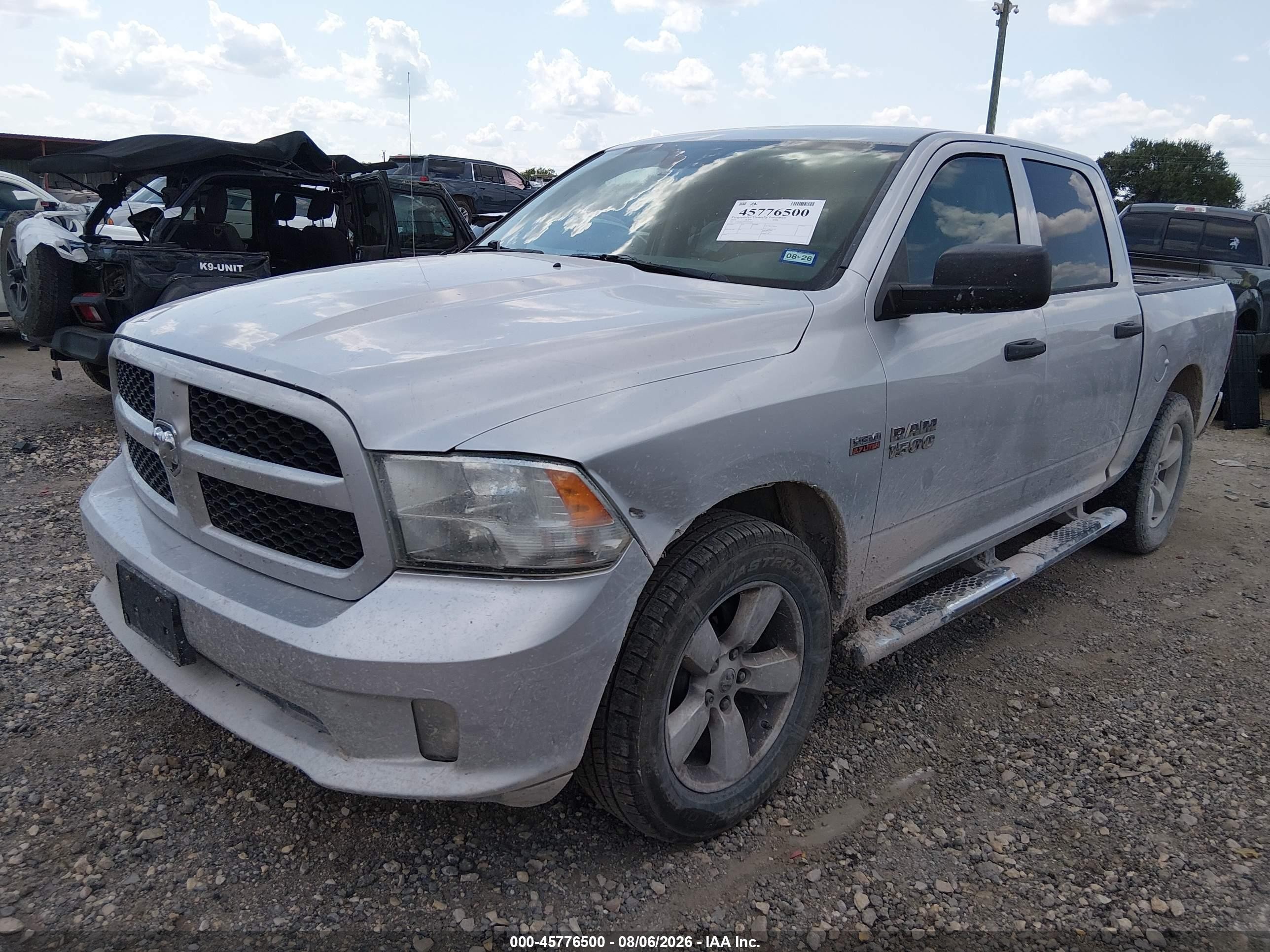 2013 Ram 1500 Express Серебряный vin: 1C6RR6KT3DS669842