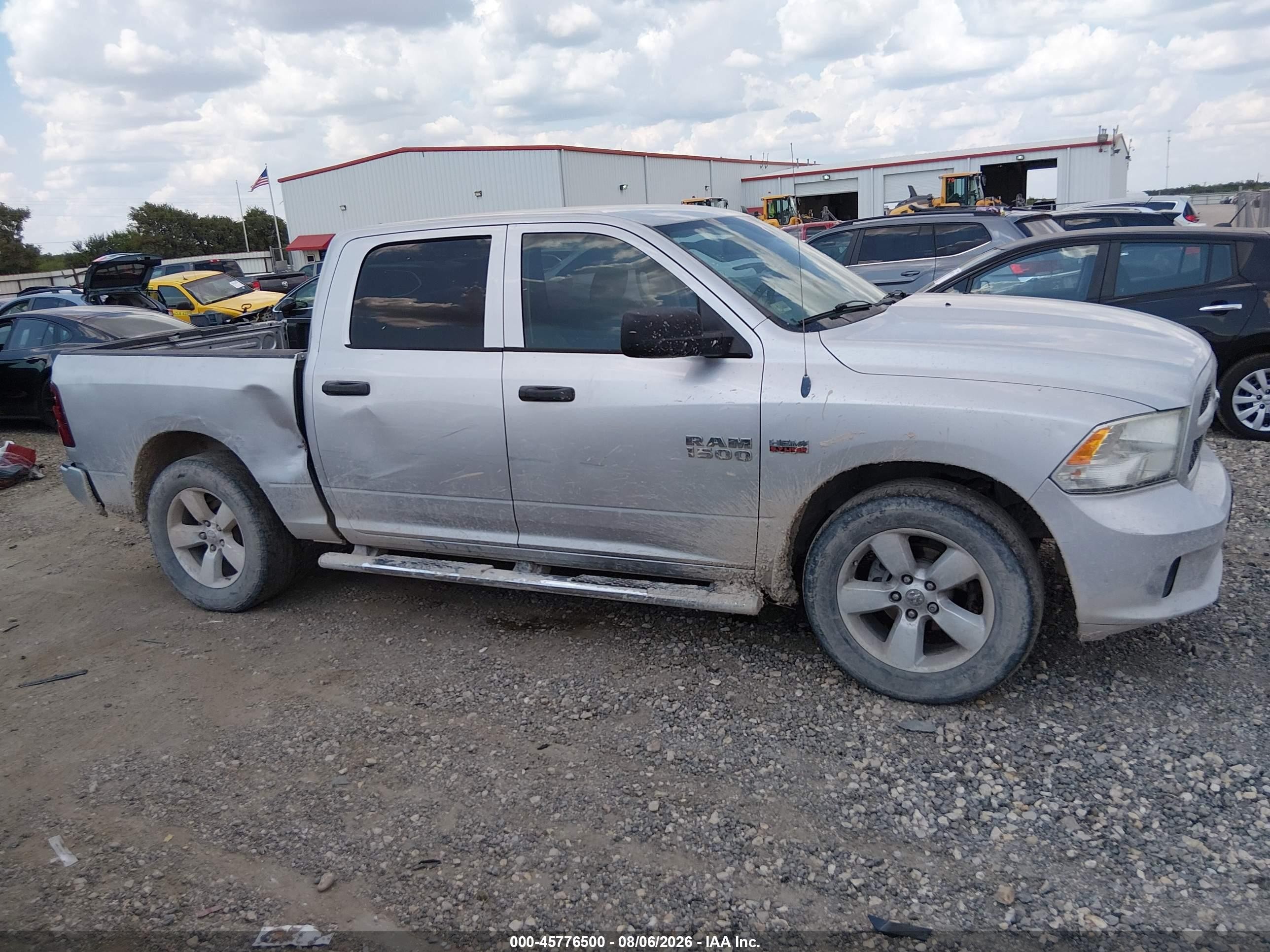 2013 Ram 1500 Express Серебряный vin: 1C6RR6KT3DS669842