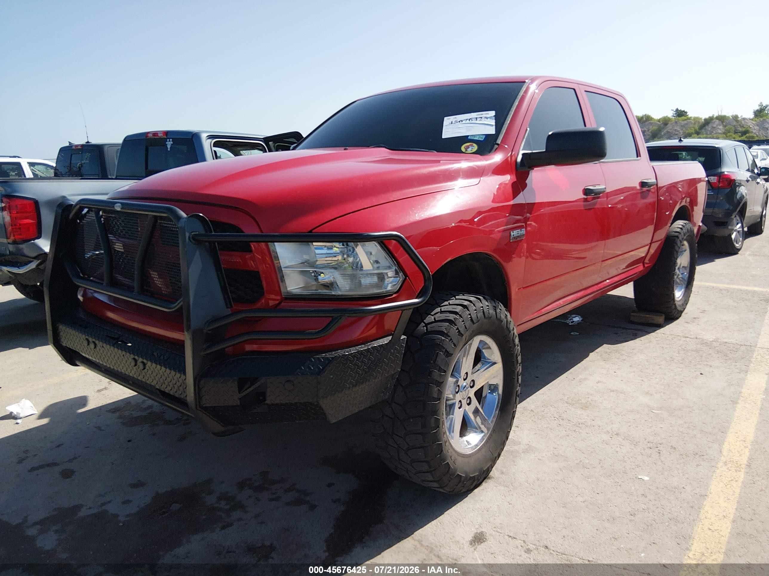 2014 Ram 1500 Express Red vin: 1C6RR6KT4ES112763