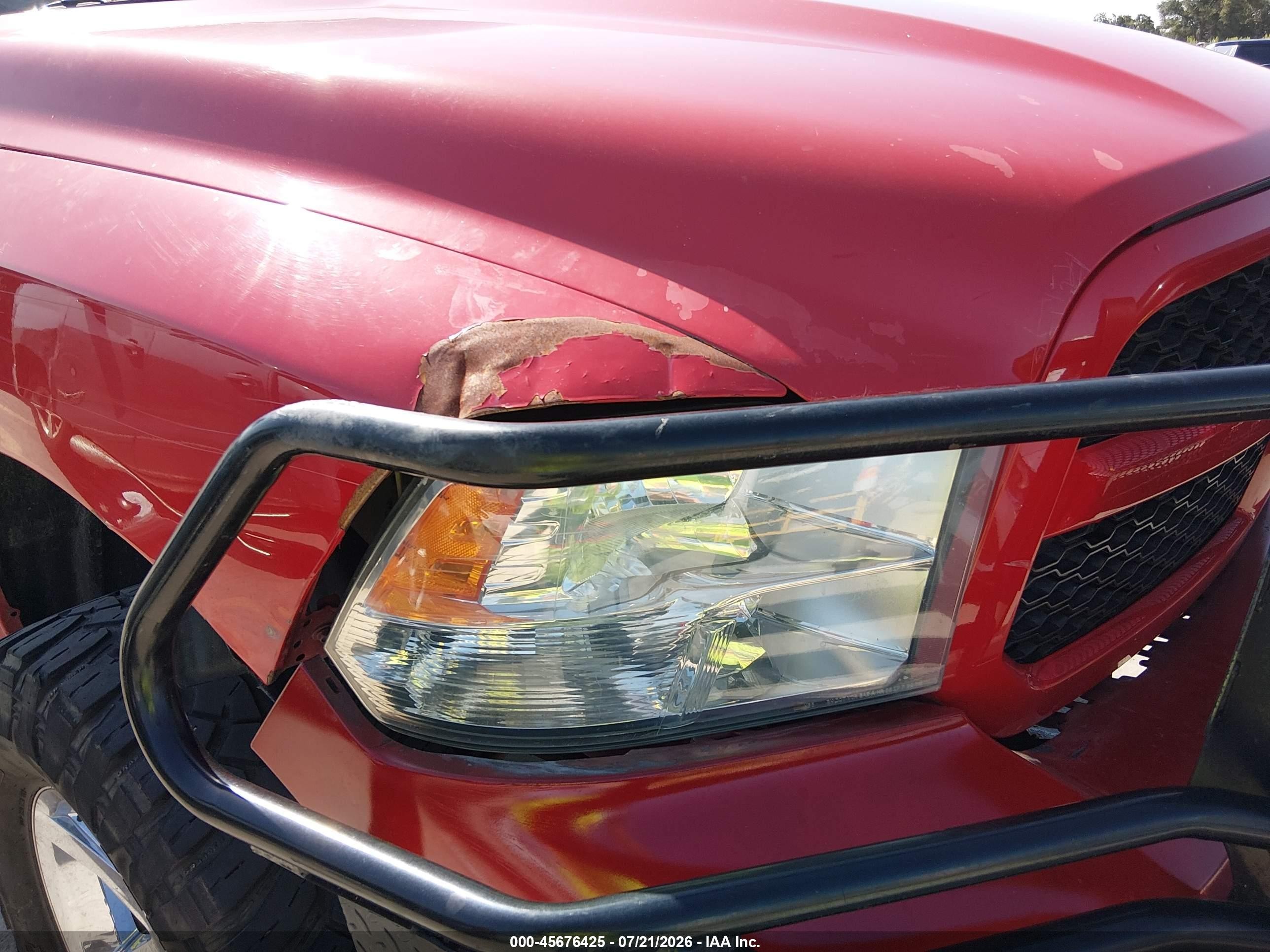 2014 Ram 1500 Express Red vin: 1C6RR6KT4ES112763