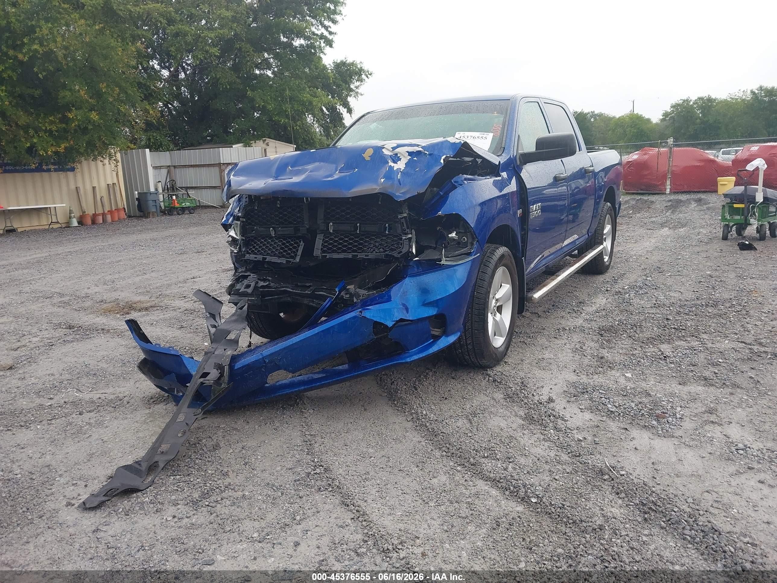 2015 Ram 1500 Express Blue vin: 1C6RR6KT4FS613797