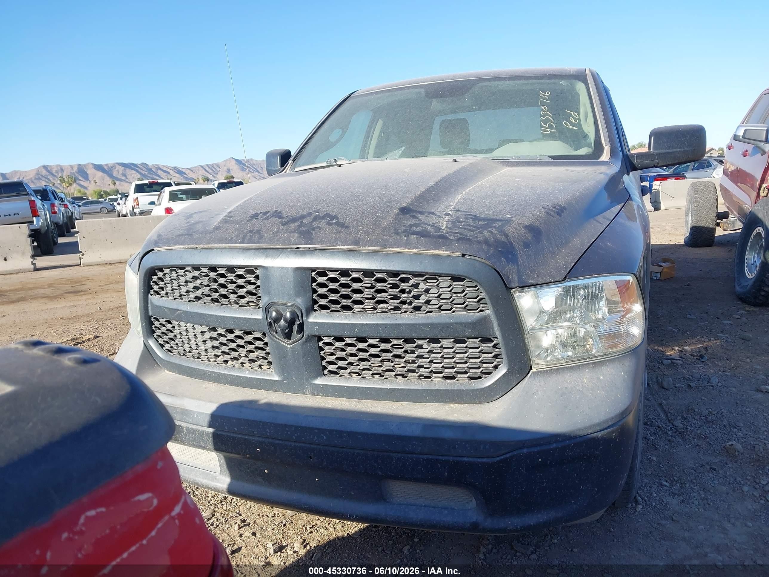 2015 Ram 1500 Tradesman Gray vin: 1C6RR6KT5FS658991