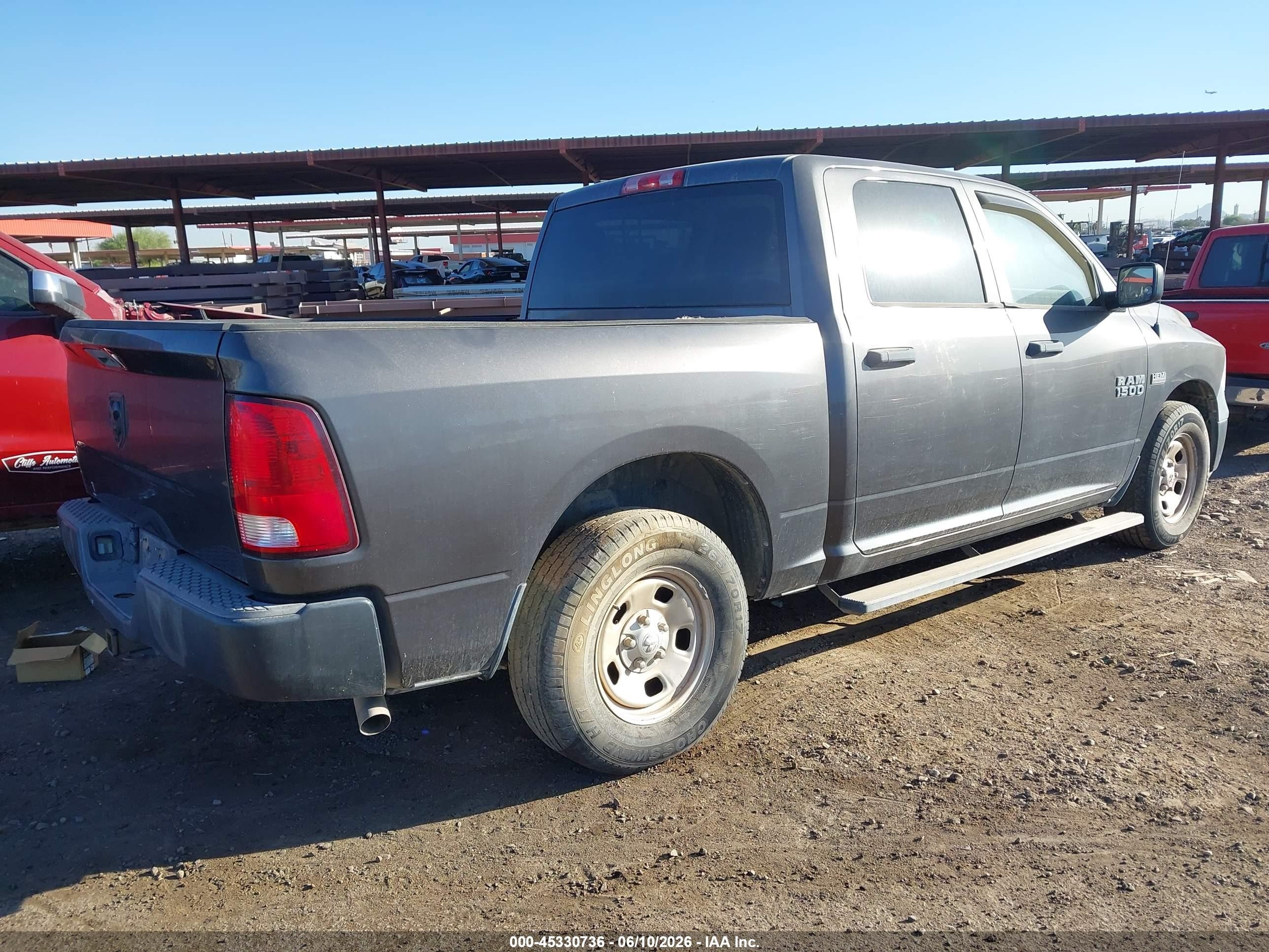 2015 Ram 1500 Tradesman Gray vin: 1C6RR6KT5FS658991
