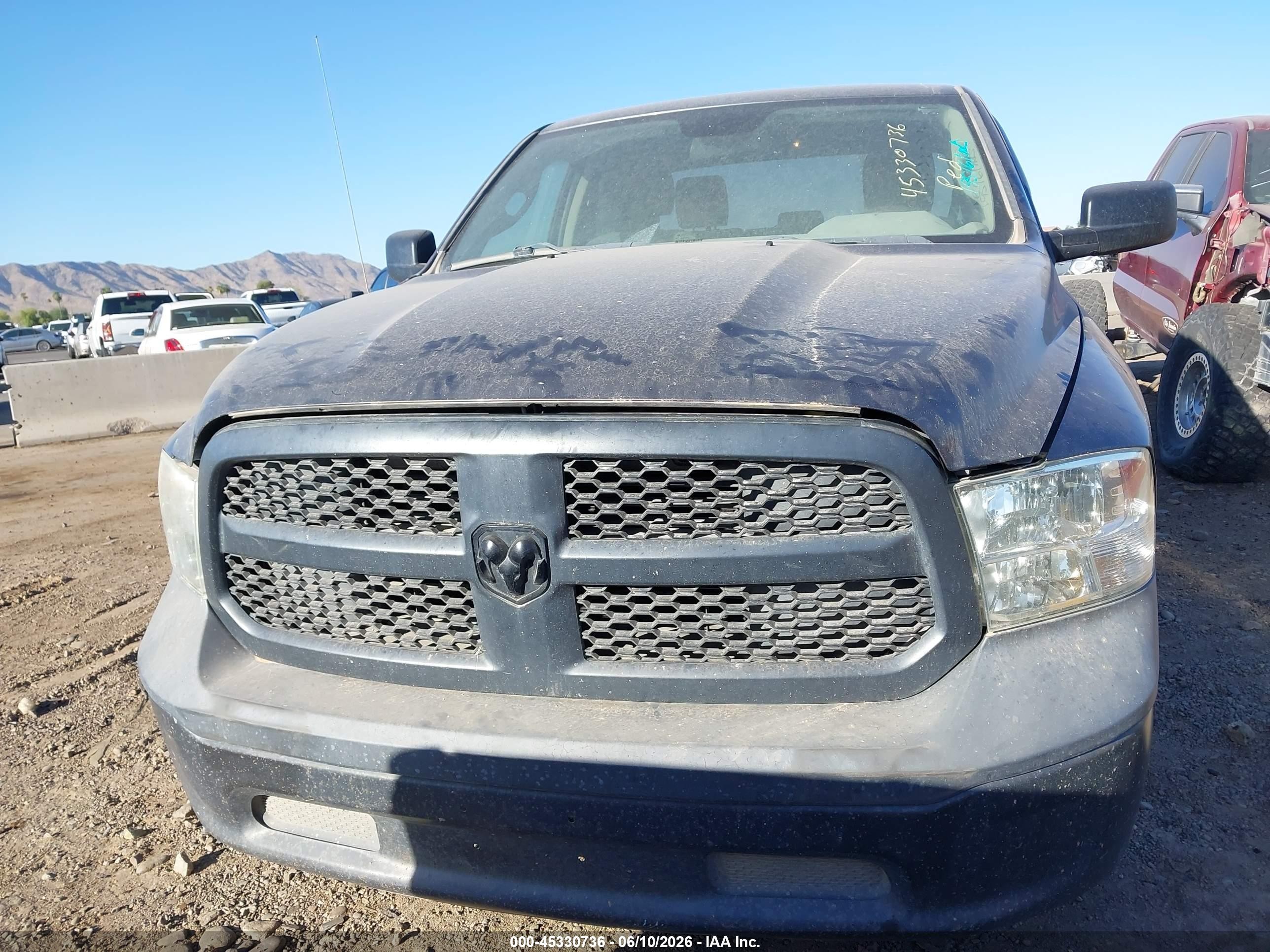 2015 Ram 1500 Tradesman Gray vin: 1C6RR6KT5FS658991