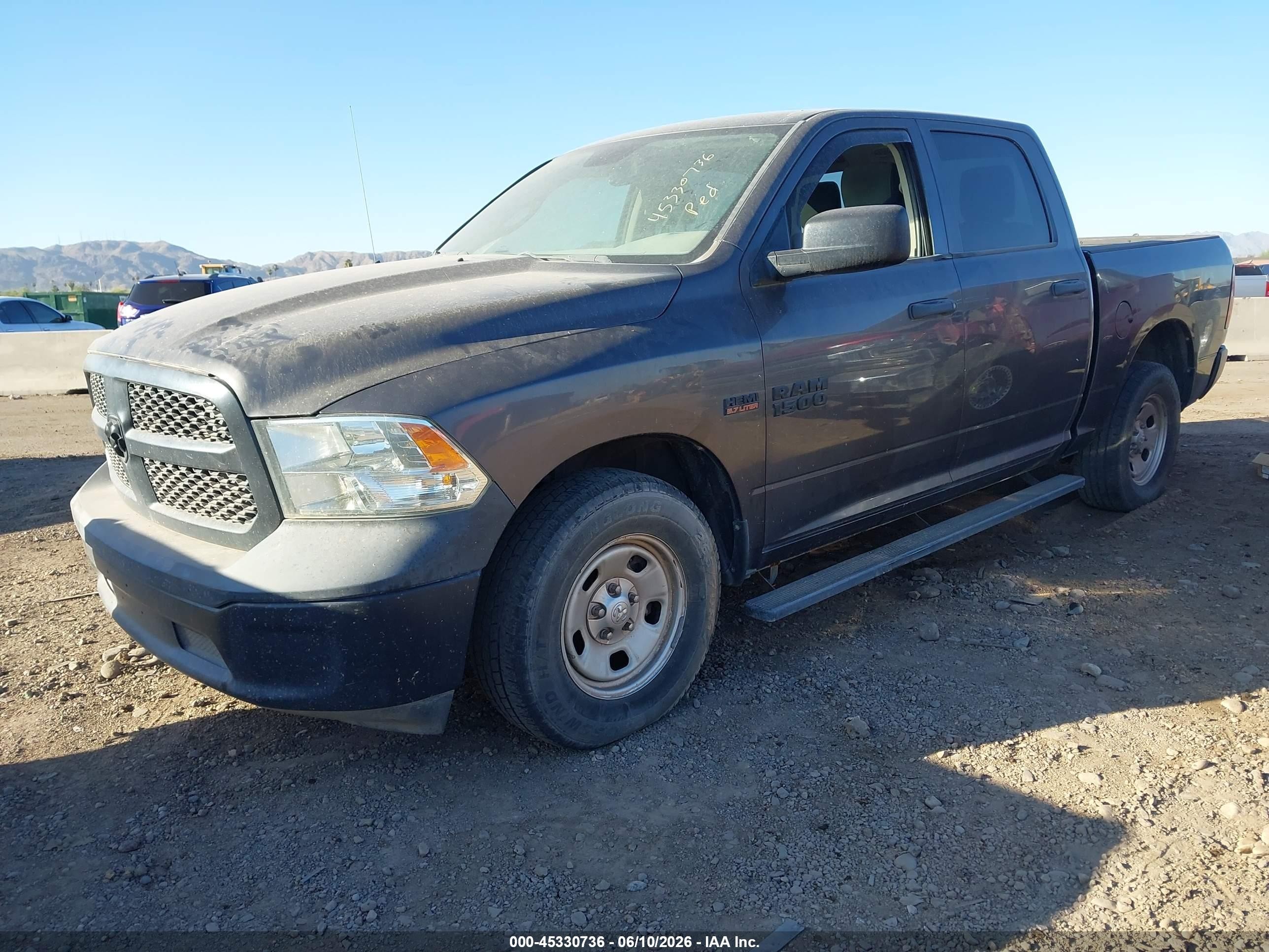2015 Ram 1500 Tradesman Gray vin: 1C6RR6KT5FS658991