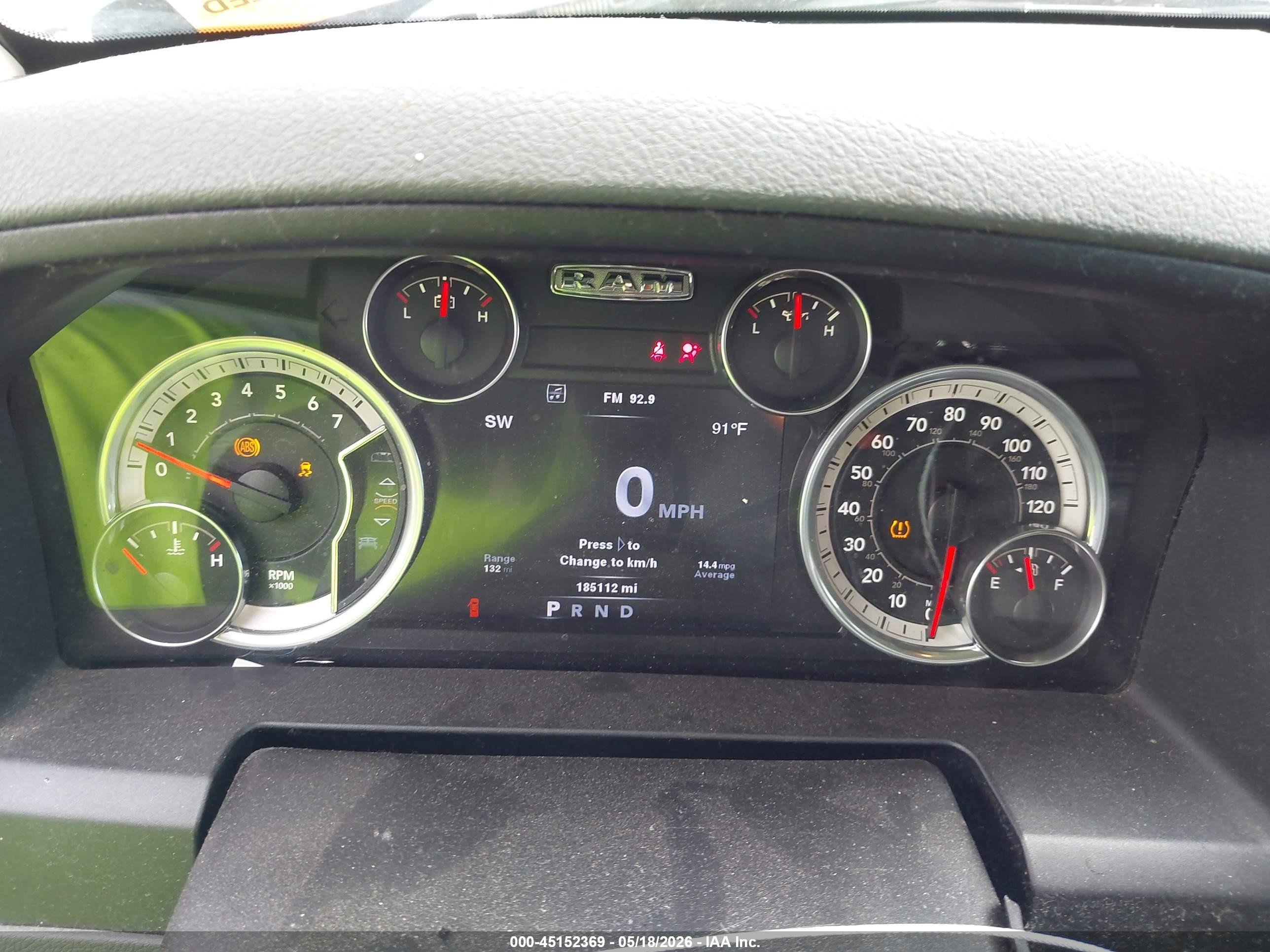 2013 Ram 1500 Express Black vin: 1C6RR6KT6DS716782