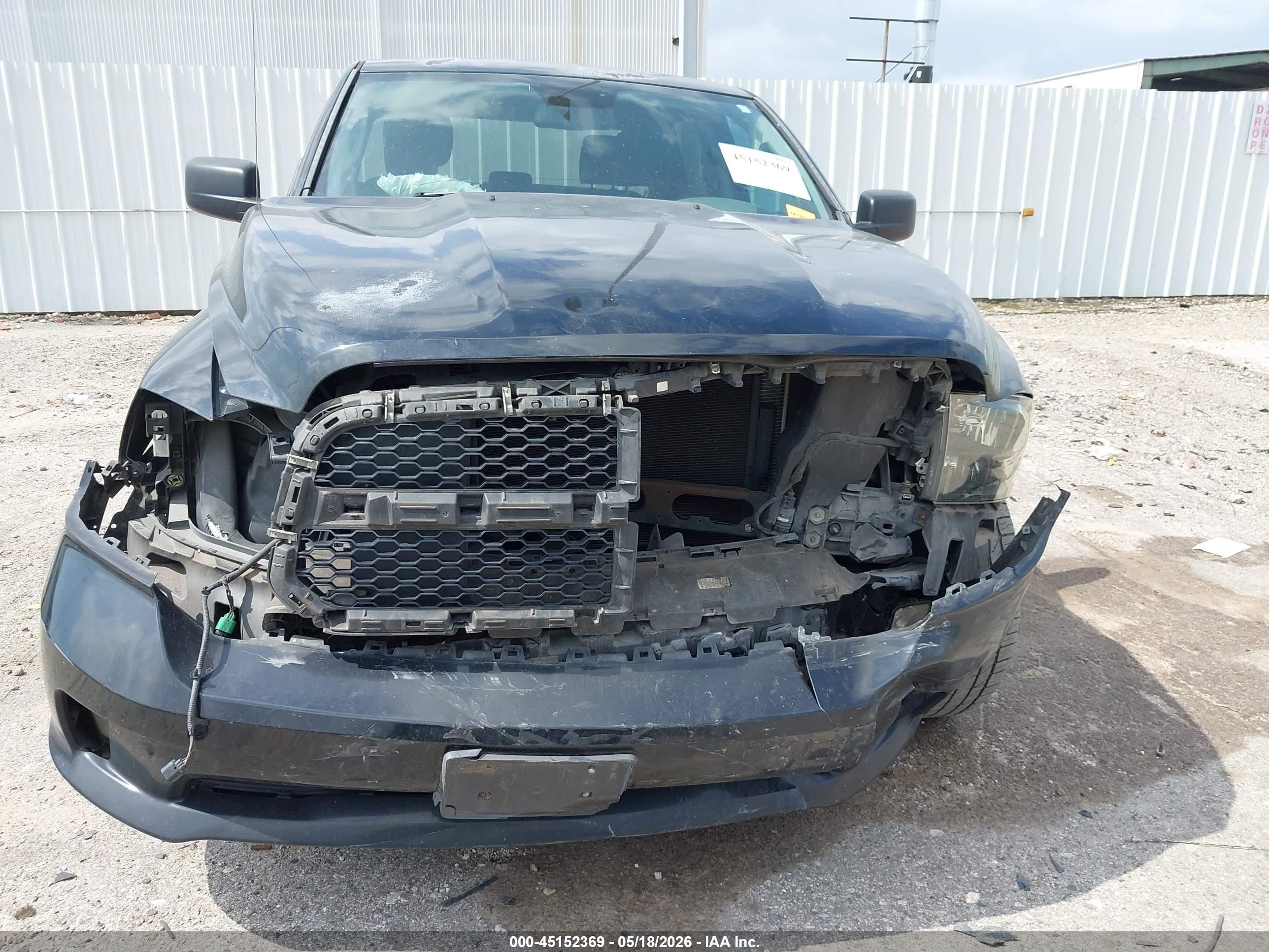 2013 Ram 1500 Express Black vin: 1C6RR6KT6DS716782