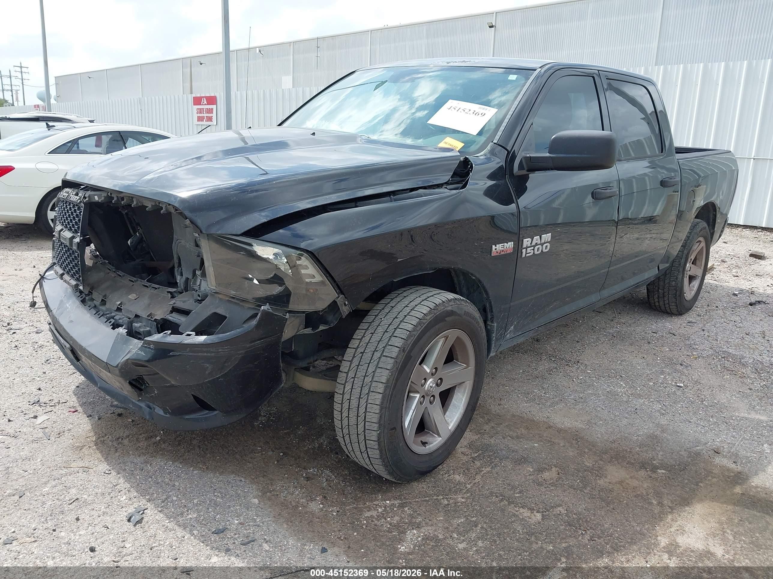 2013 Ram 1500 Express Black vin: 1C6RR6KT6DS716782