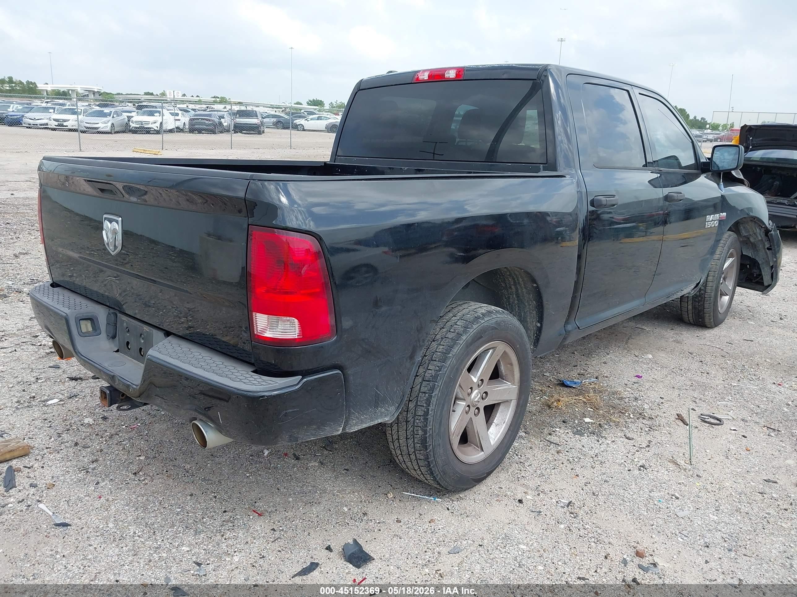 2013 Ram 1500 Express Black vin: 1C6RR6KT6DS716782