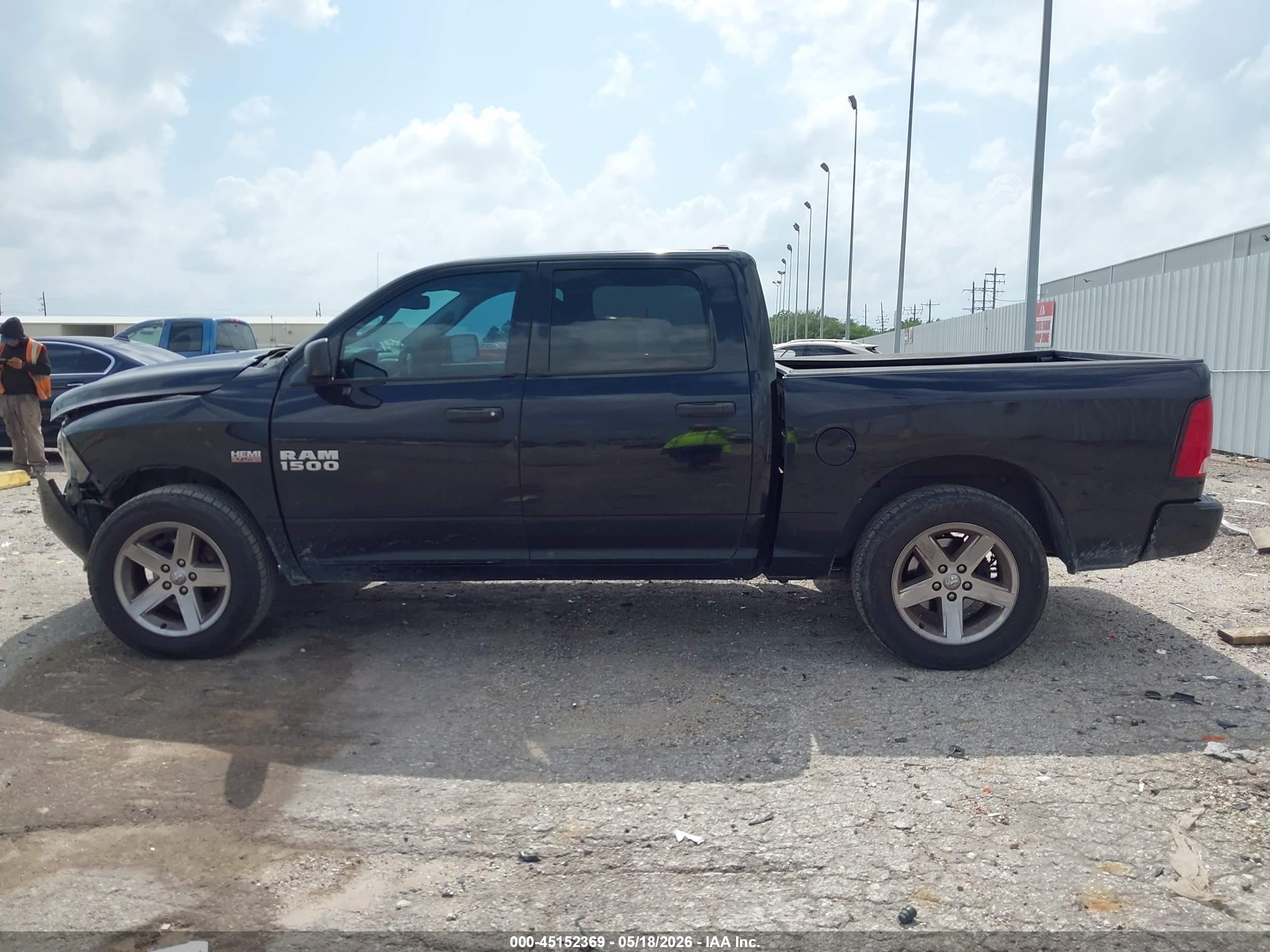 2013 Ram 1500 Express Black vin: 1C6RR6KT6DS716782