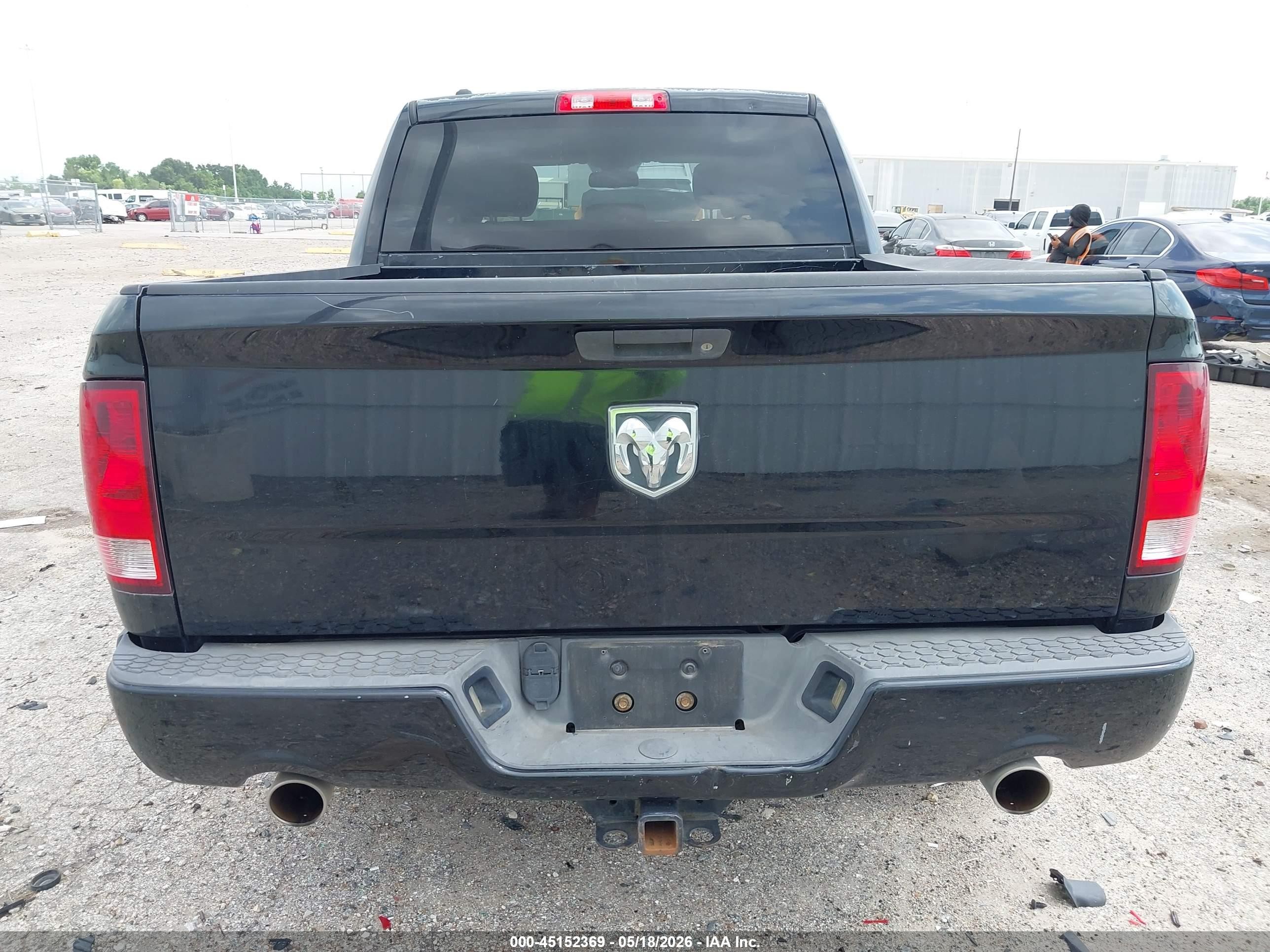 2013 Ram 1500 Express Black vin: 1C6RR6KT6DS716782