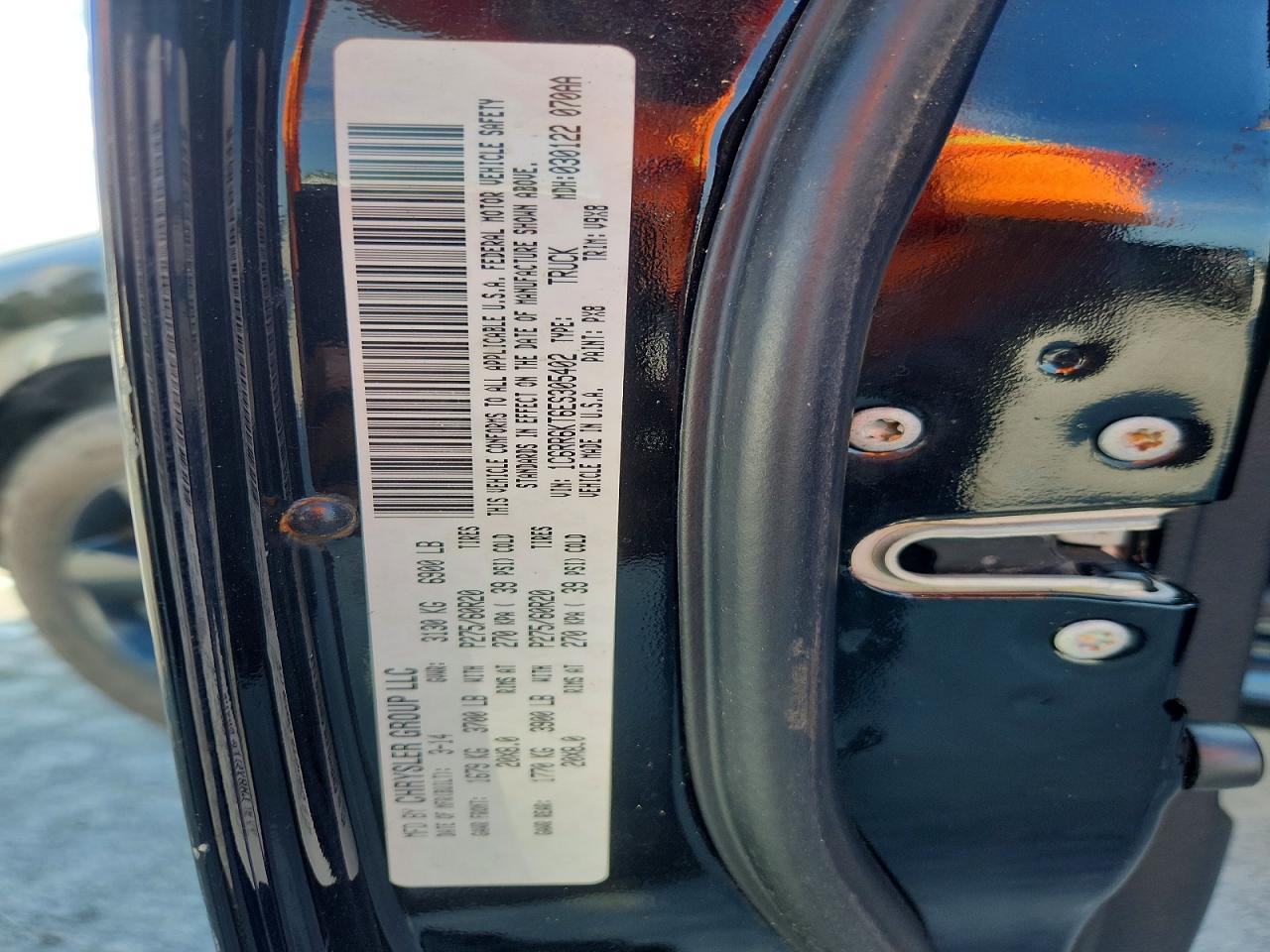 2014 Ram 1500 St Black vin: 1C6RR6KT6ES305402