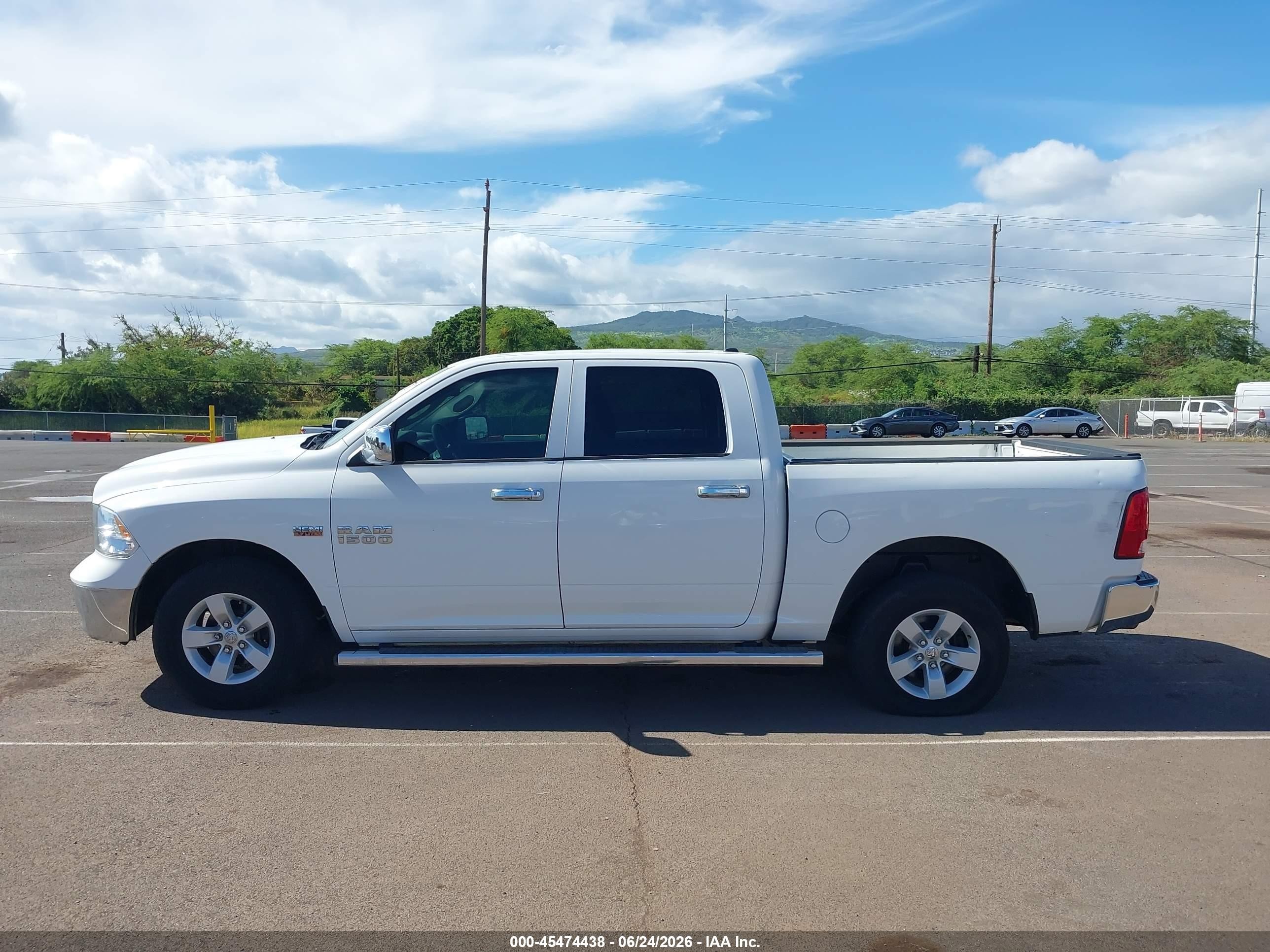 2014 Ram 1500 Express White vin: 1C6RR6KT6ES389186