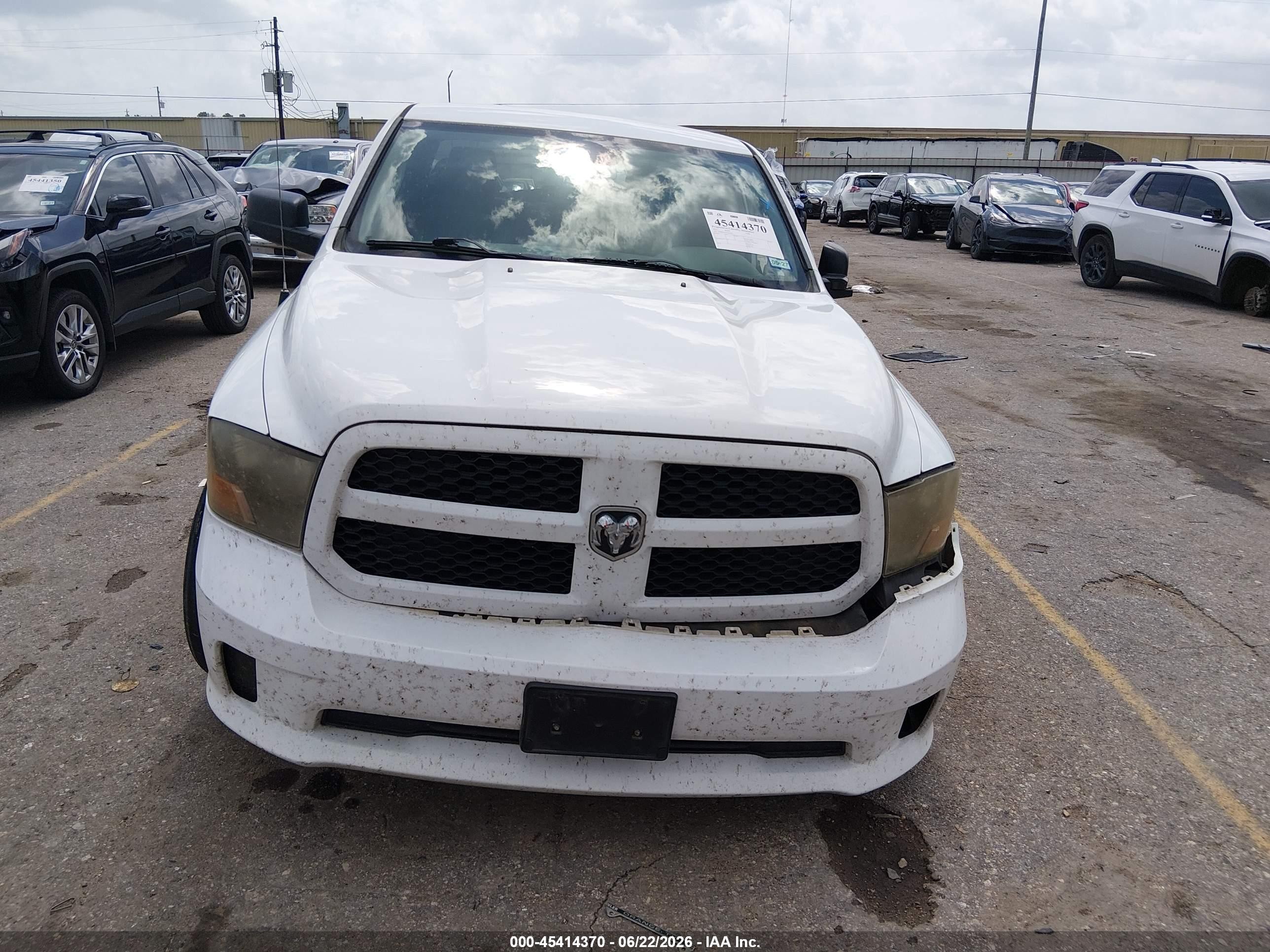 2015 Ram 1500 Express White vin: 1C6RR6KT6FS567244