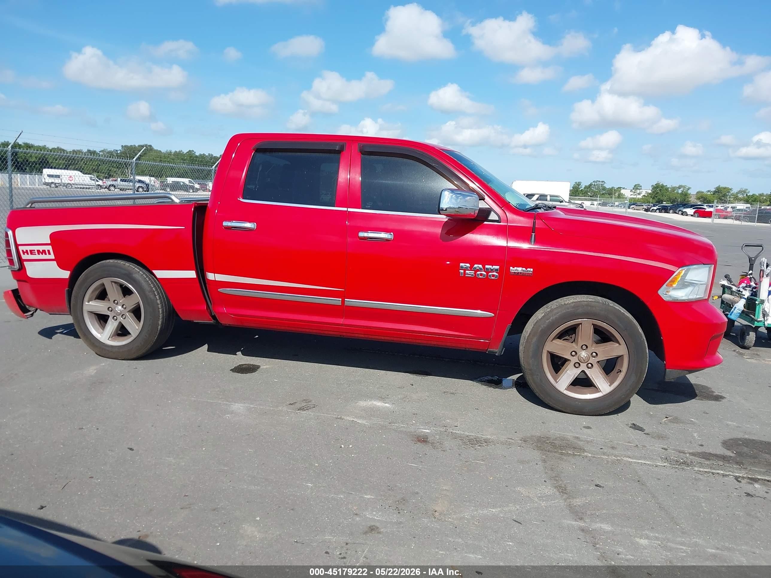 2015 Ram 1500 Express Red vin: 1C6RR6KT6FS608441