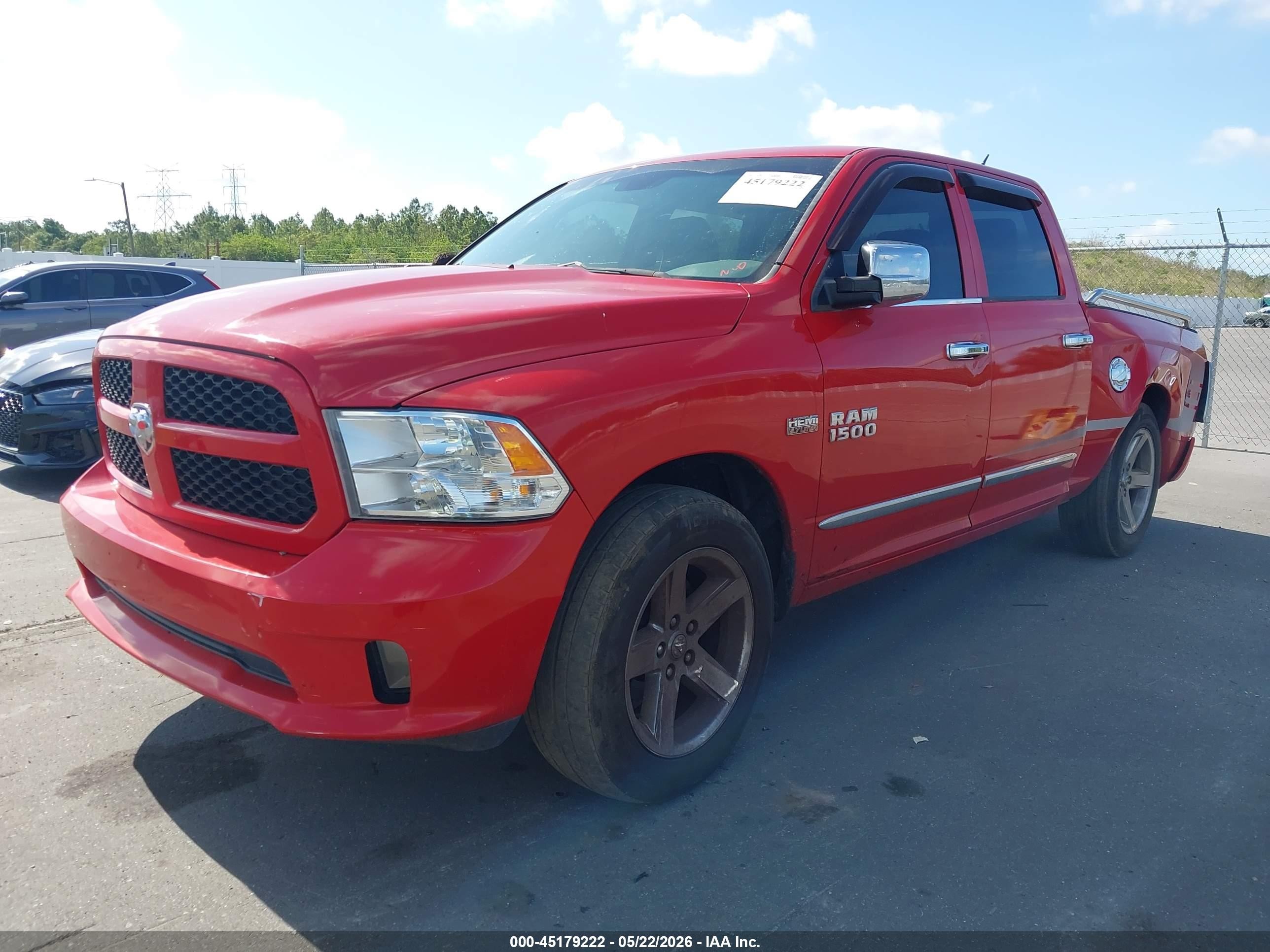 2015 Ram 1500 Express Red vin: 1C6RR6KT6FS608441