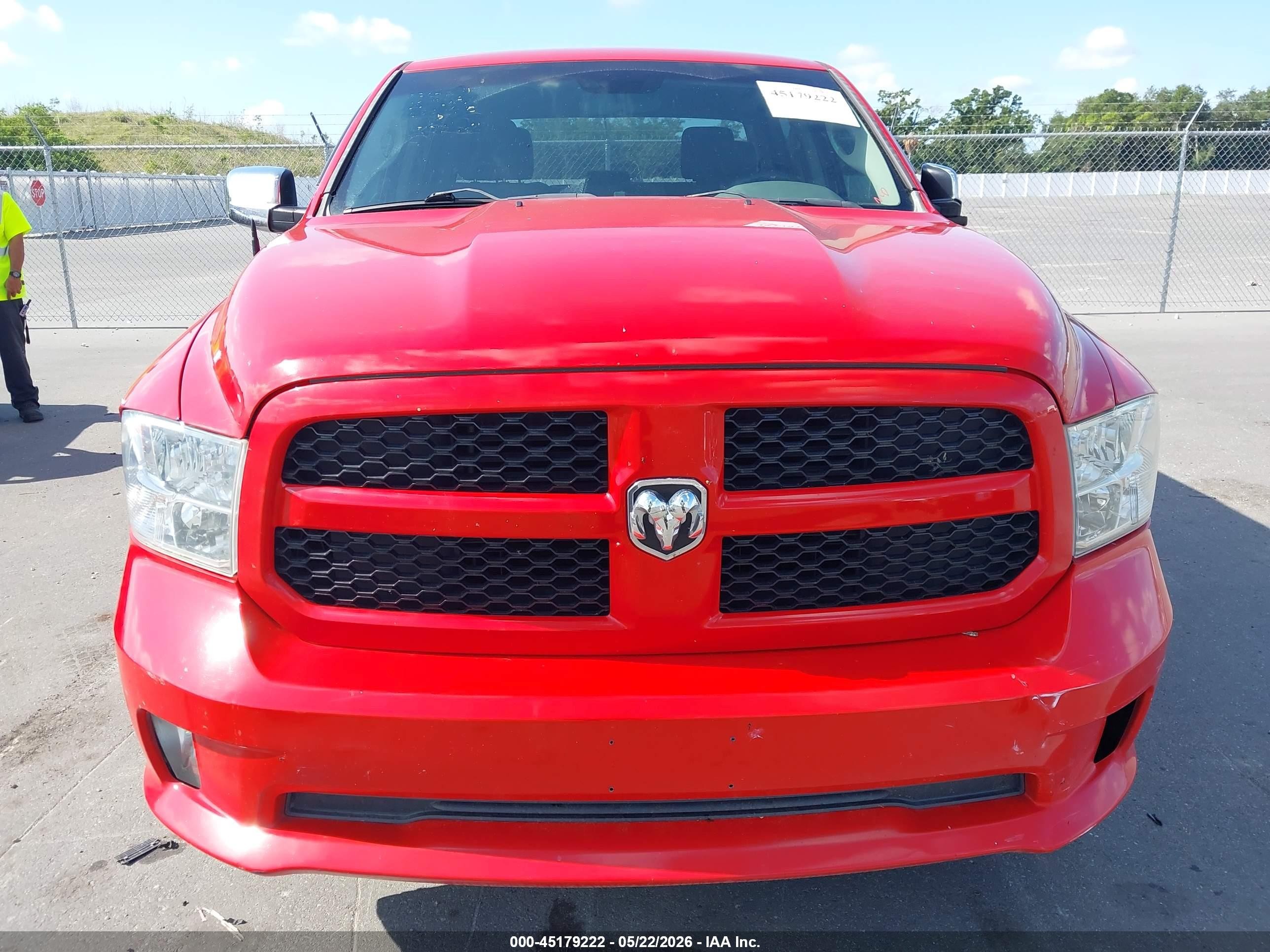 2015 Ram 1500 Express Red vin: 1C6RR6KT6FS608441