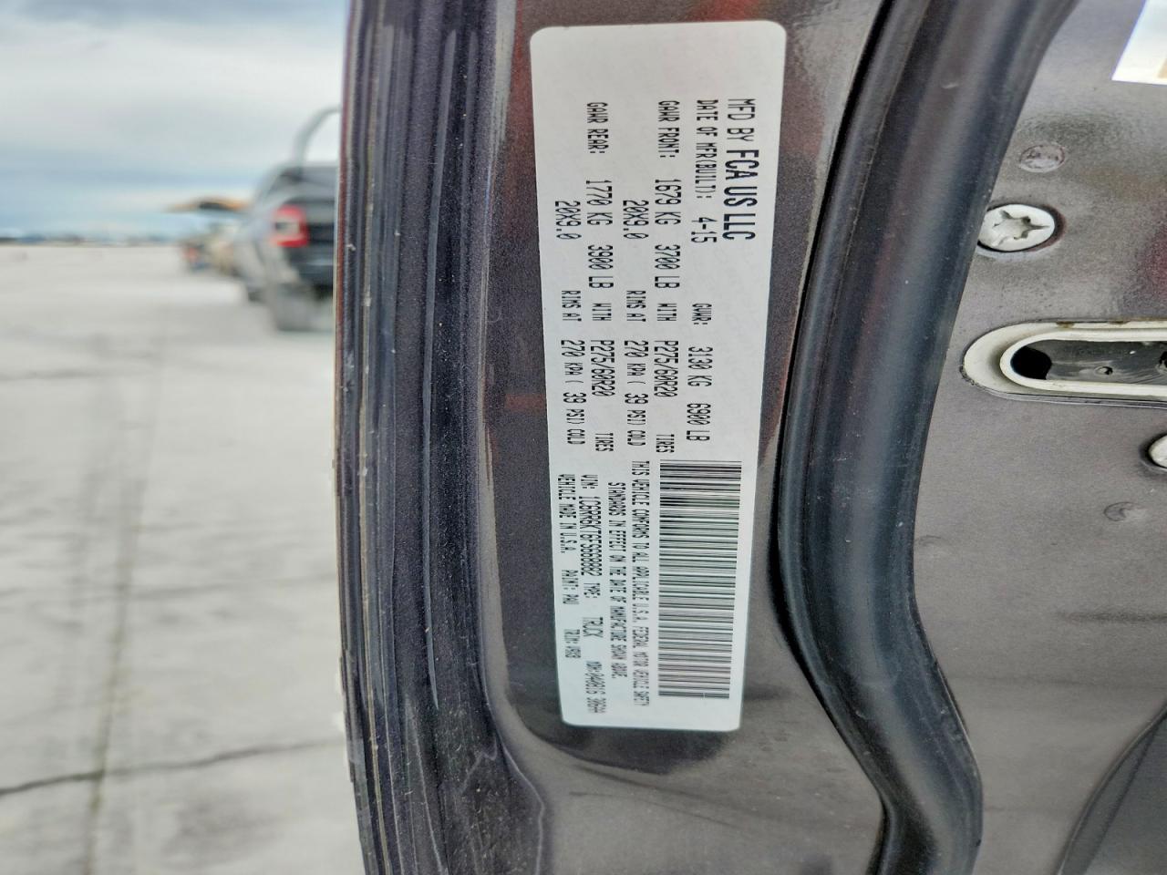 2015 Ram 1500 St Gray vin: 1C6RR6KT6FS668882