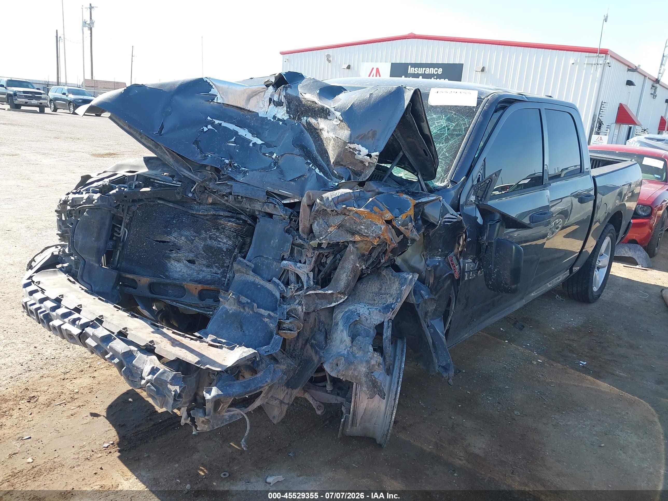 2014 Ram 1500 Express Серый vin: 1C6RR6KT7ES173010