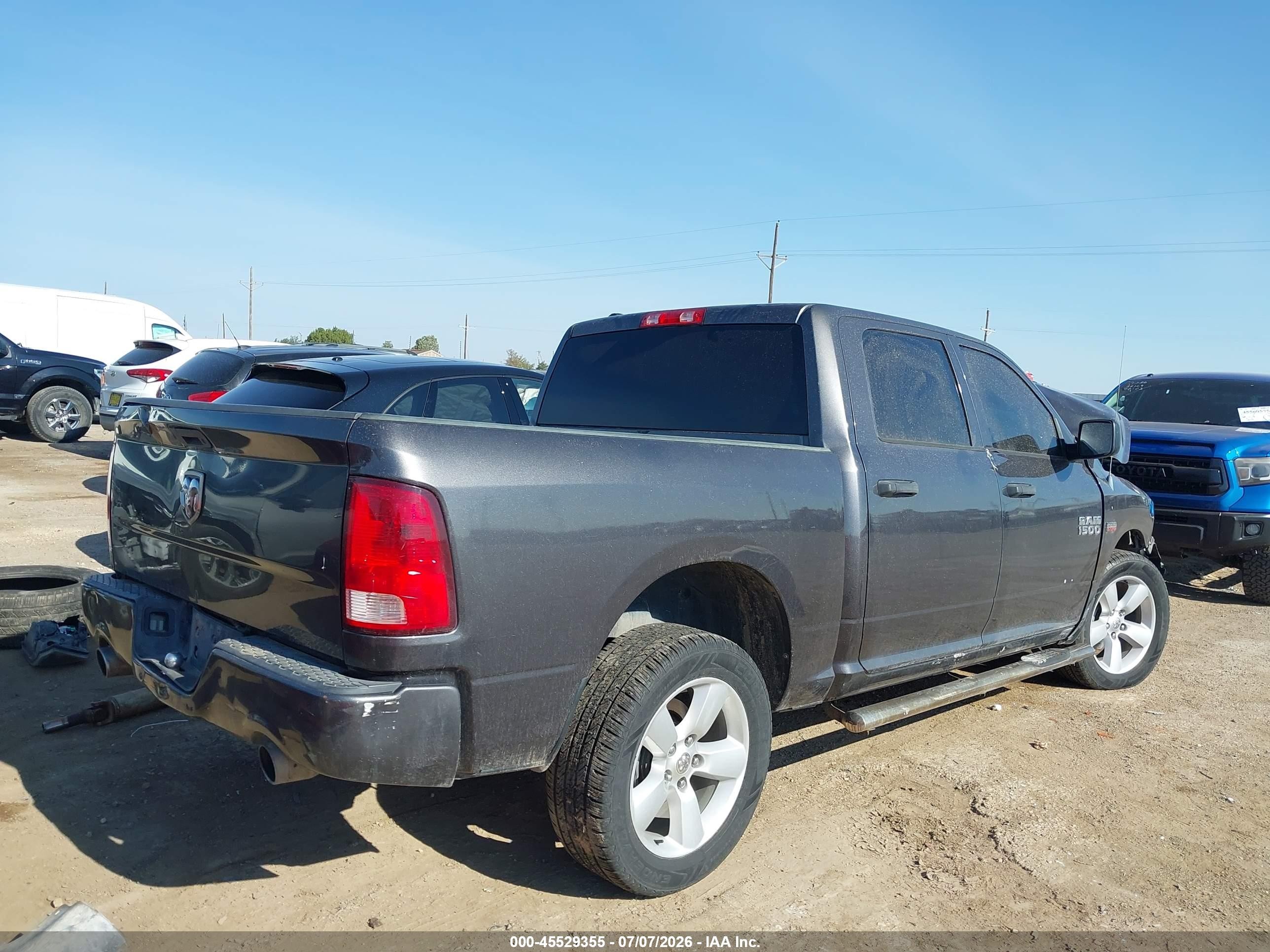 2014 Ram 1500 Express Серый vin: 1C6RR6KT7ES173010