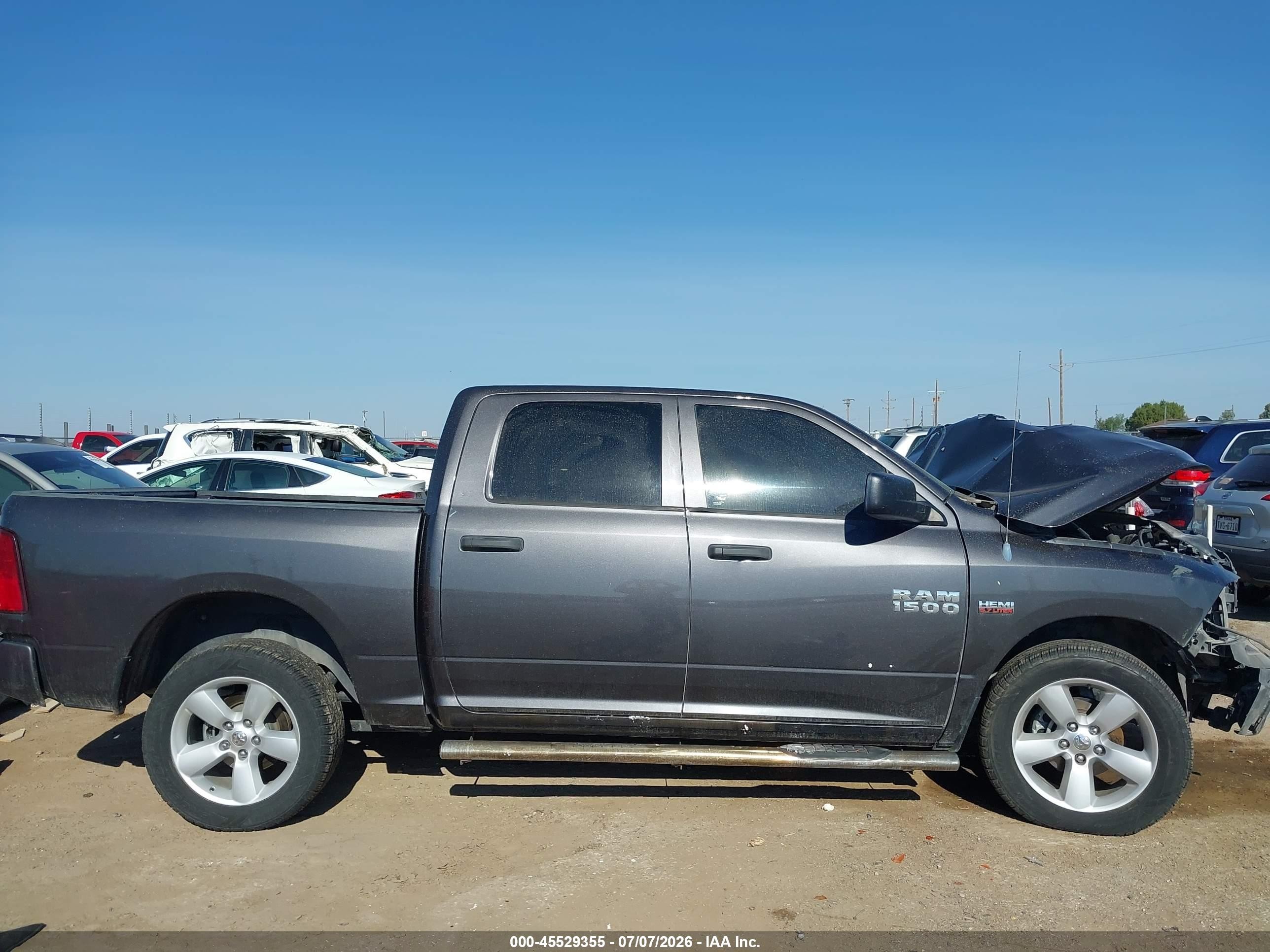 2014 Ram 1500 Express Серый vin: 1C6RR6KT7ES173010