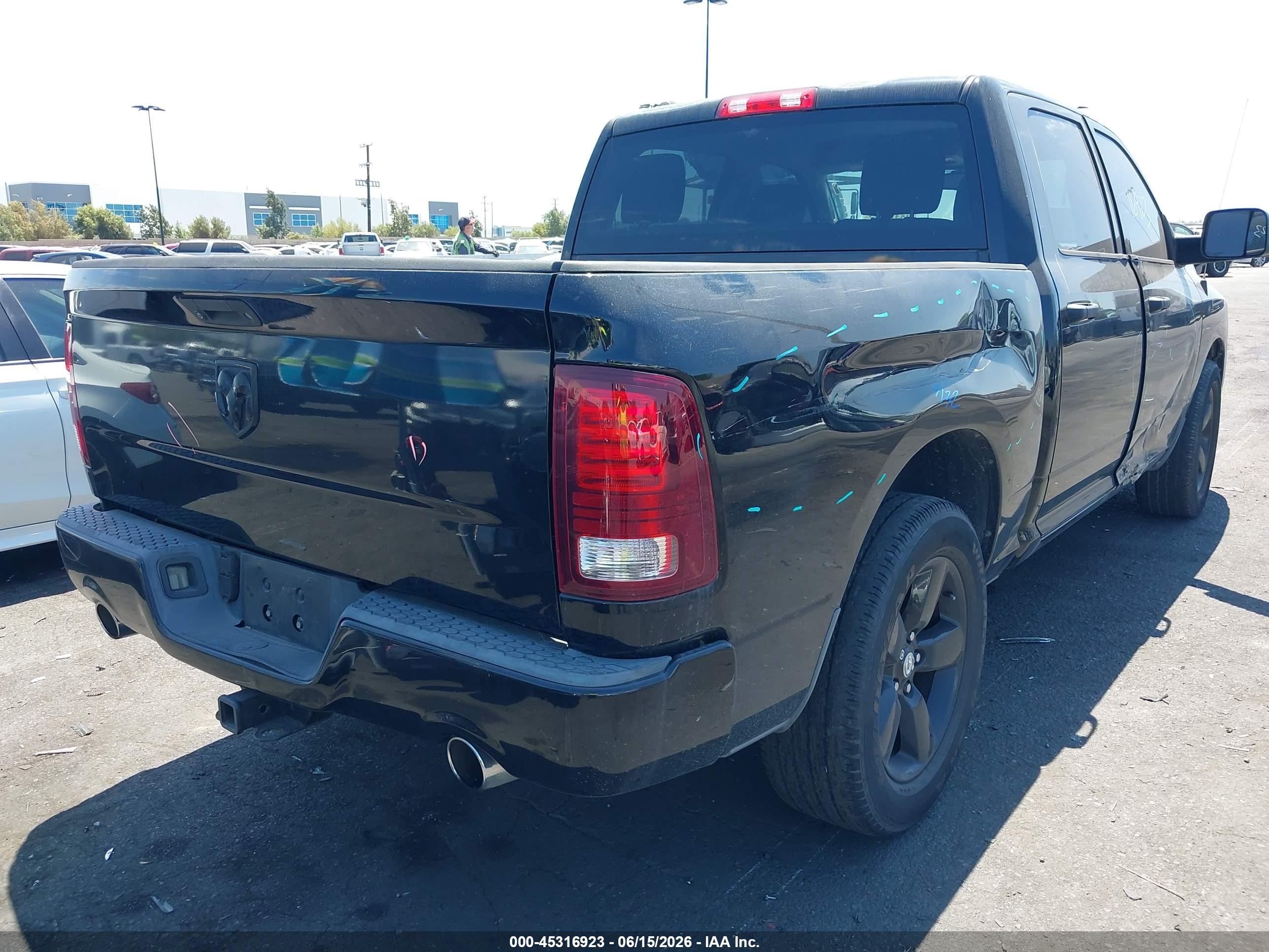 2014 Ram 1500 Express Black vin: 1C6RR6KT7ES197789