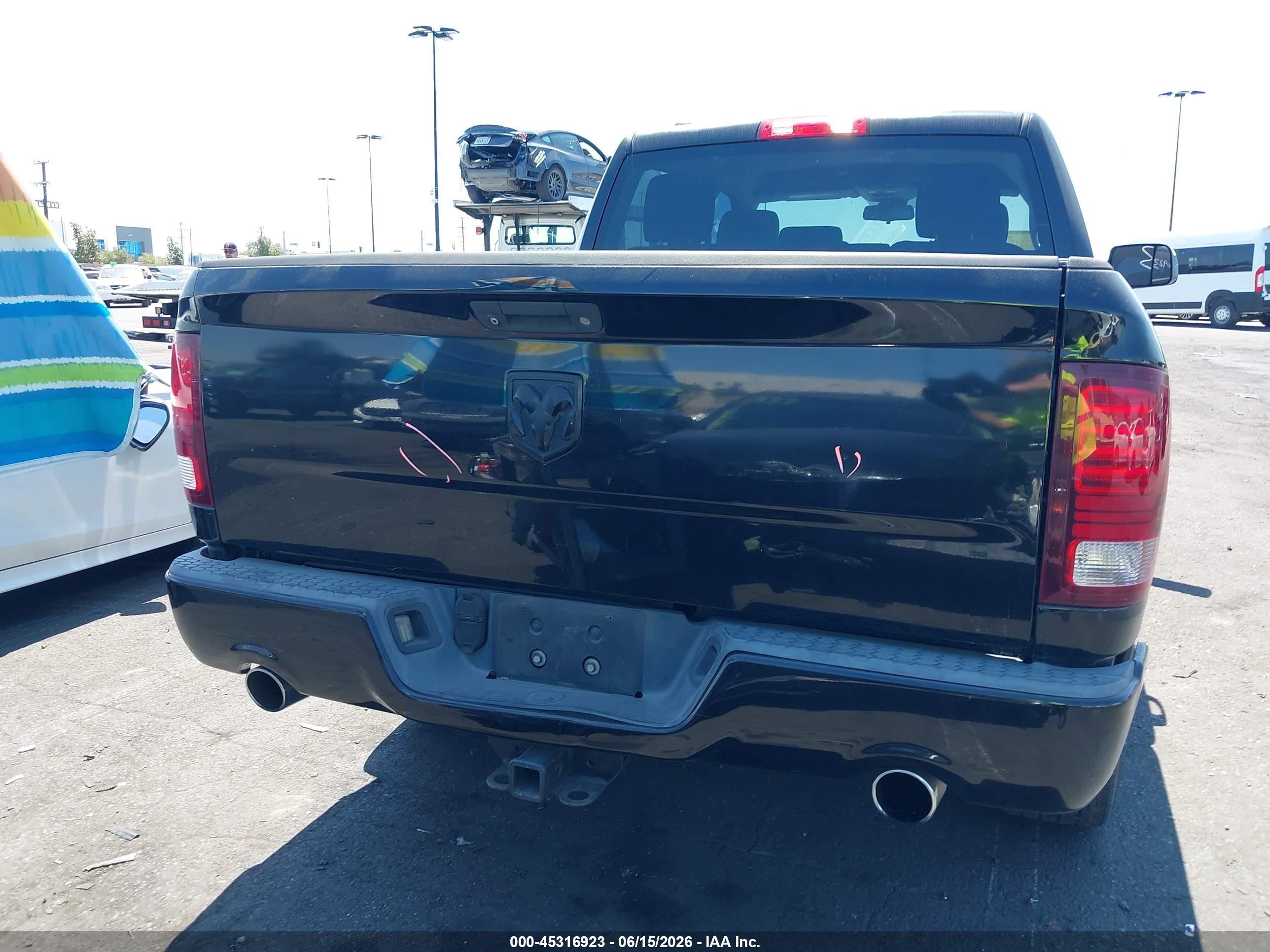 2014 Ram 1500 Express Black vin: 1C6RR6KT7ES197789