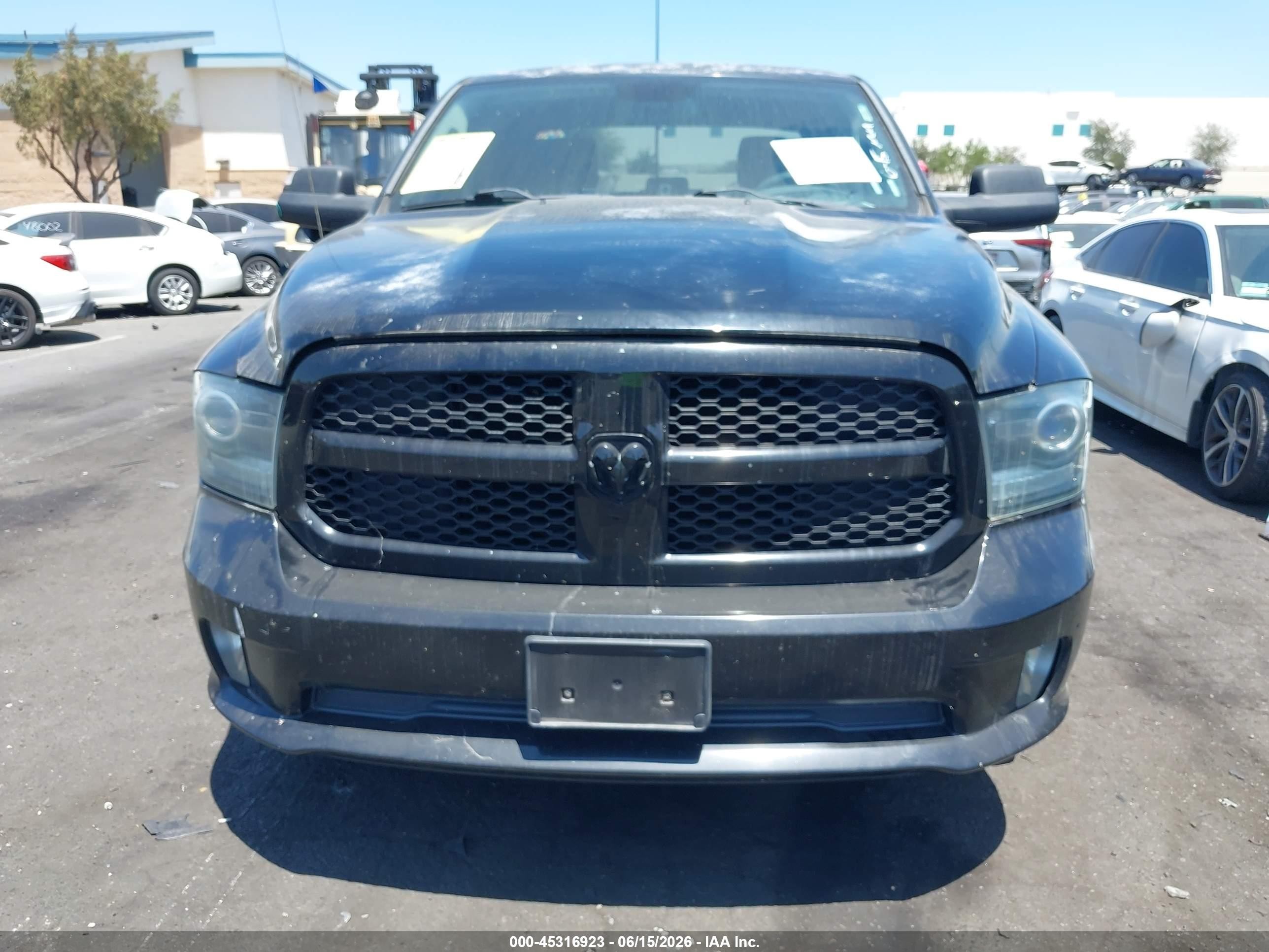 2014 Ram 1500 Express Black vin: 1C6RR6KT7ES197789