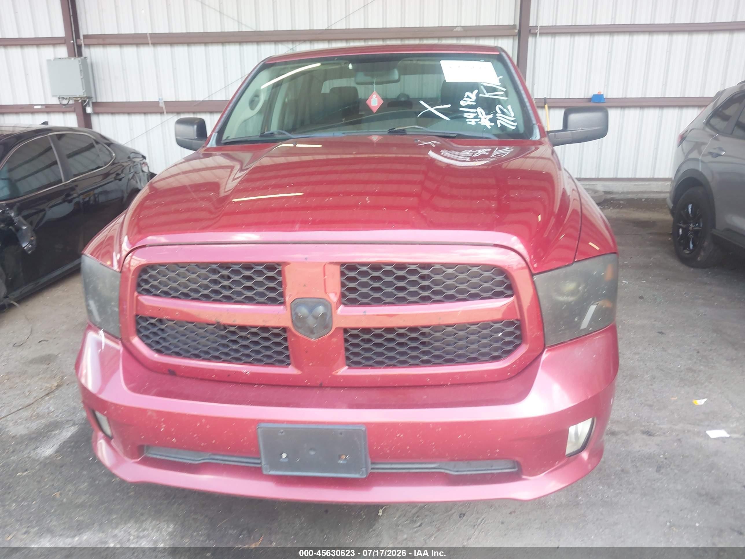 2014 Ram 1500 Express Red vin: 1C6RR6KT7ES441912