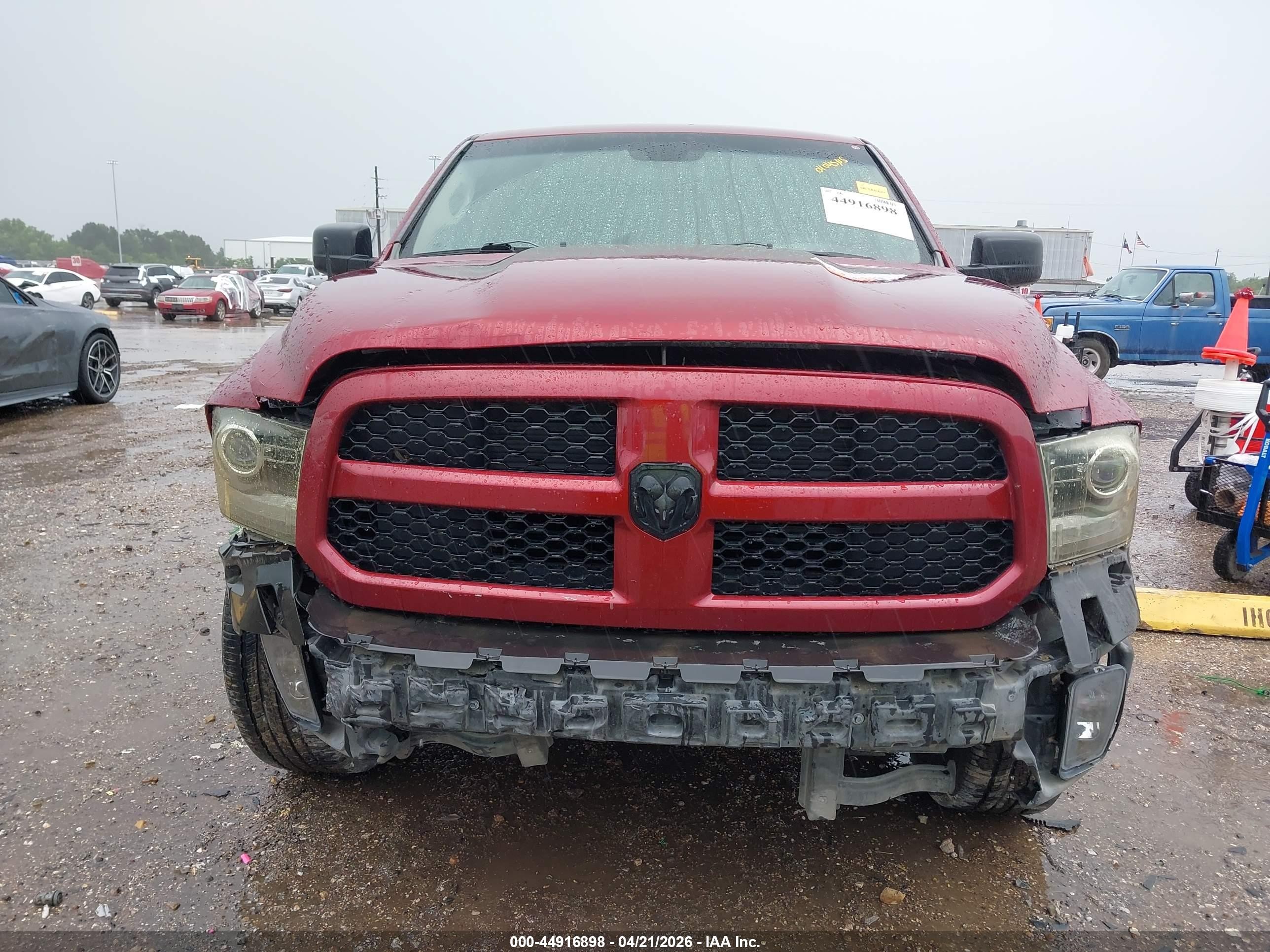 2015 Ram 1500 Express Red vin: 1C6RR6KT7FS722058
