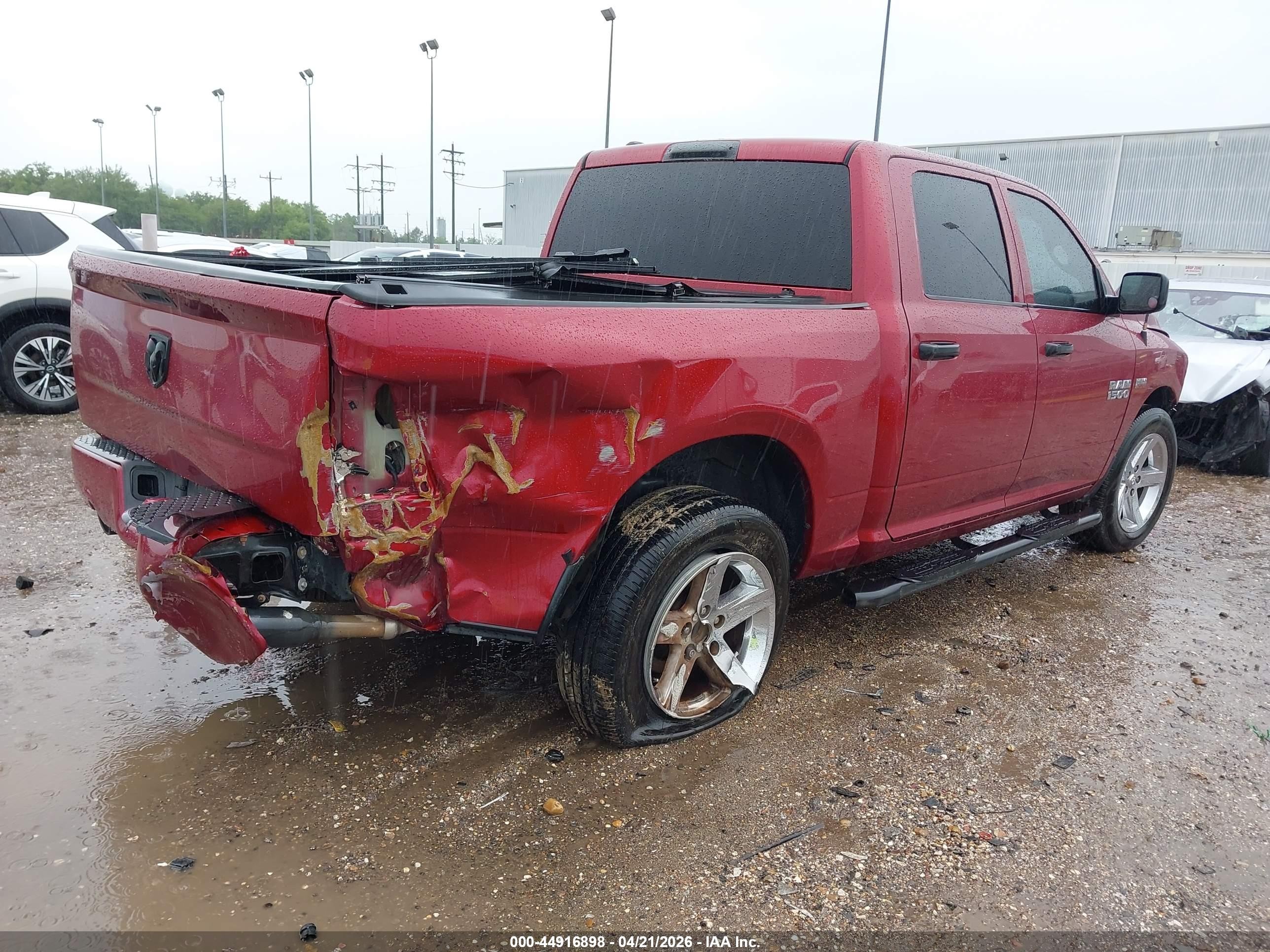 2015 Ram 1500 Express Red vin: 1C6RR6KT7FS722058