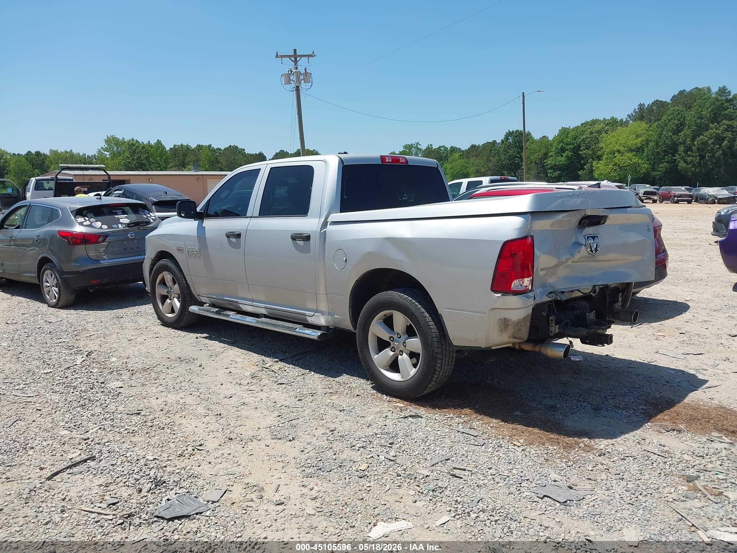 2015 Ram 1500 Express Silver vin: 1C6RR6KT8FS505814