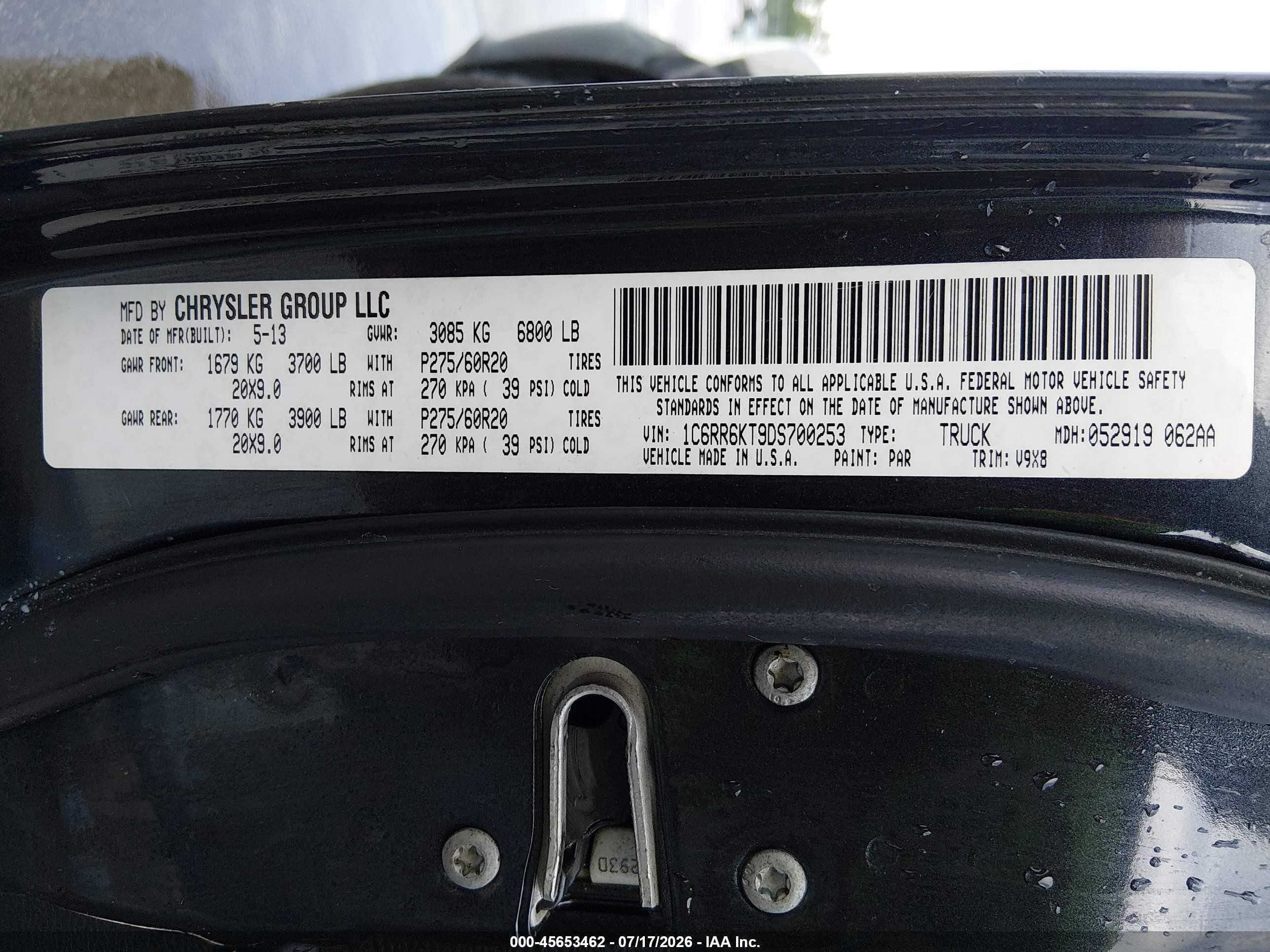 2013 Ram 1500 Express Gray vin: 1C6RR6KT9DS700253